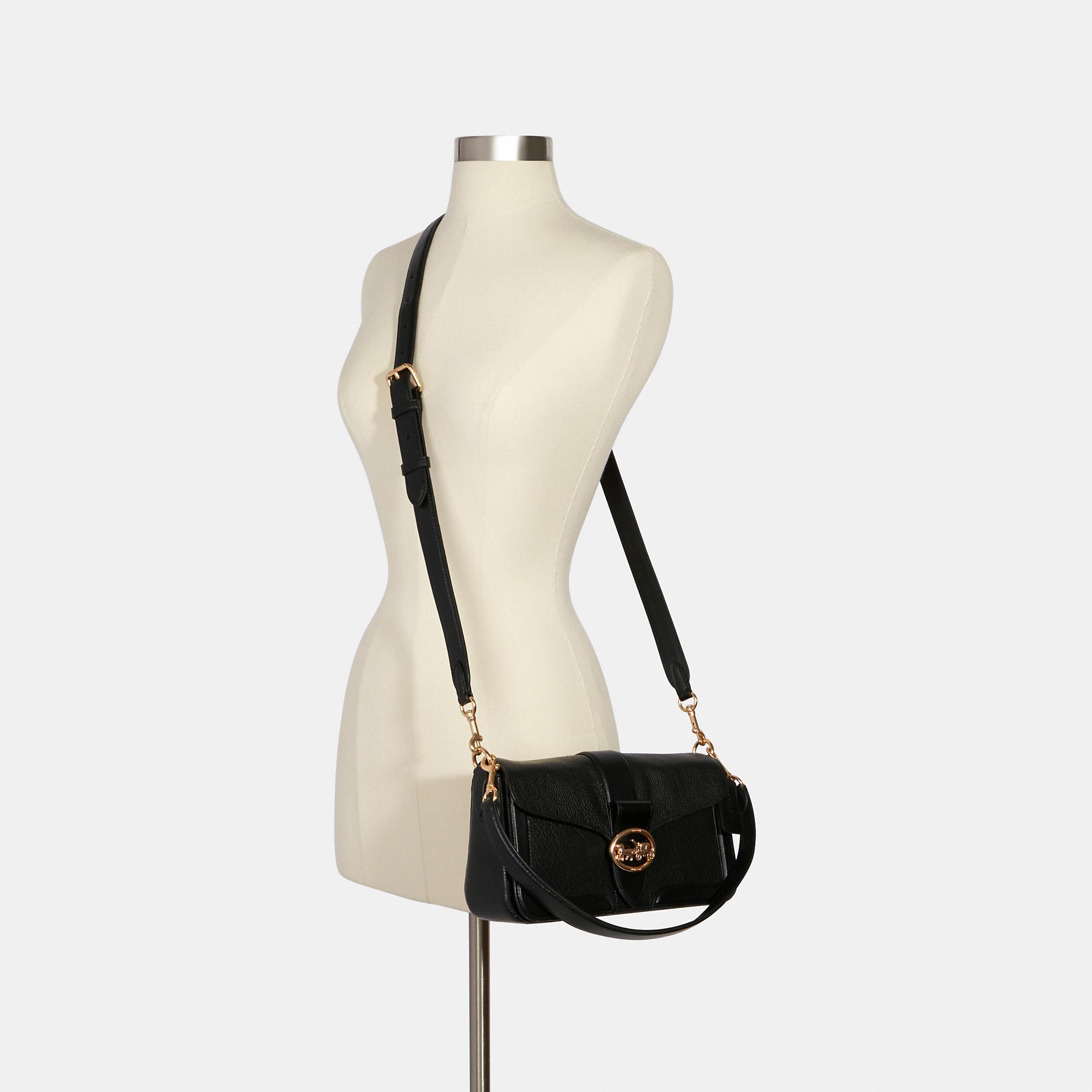 COACH Leather Shoulder Bag in im/Black (Black) Lyst