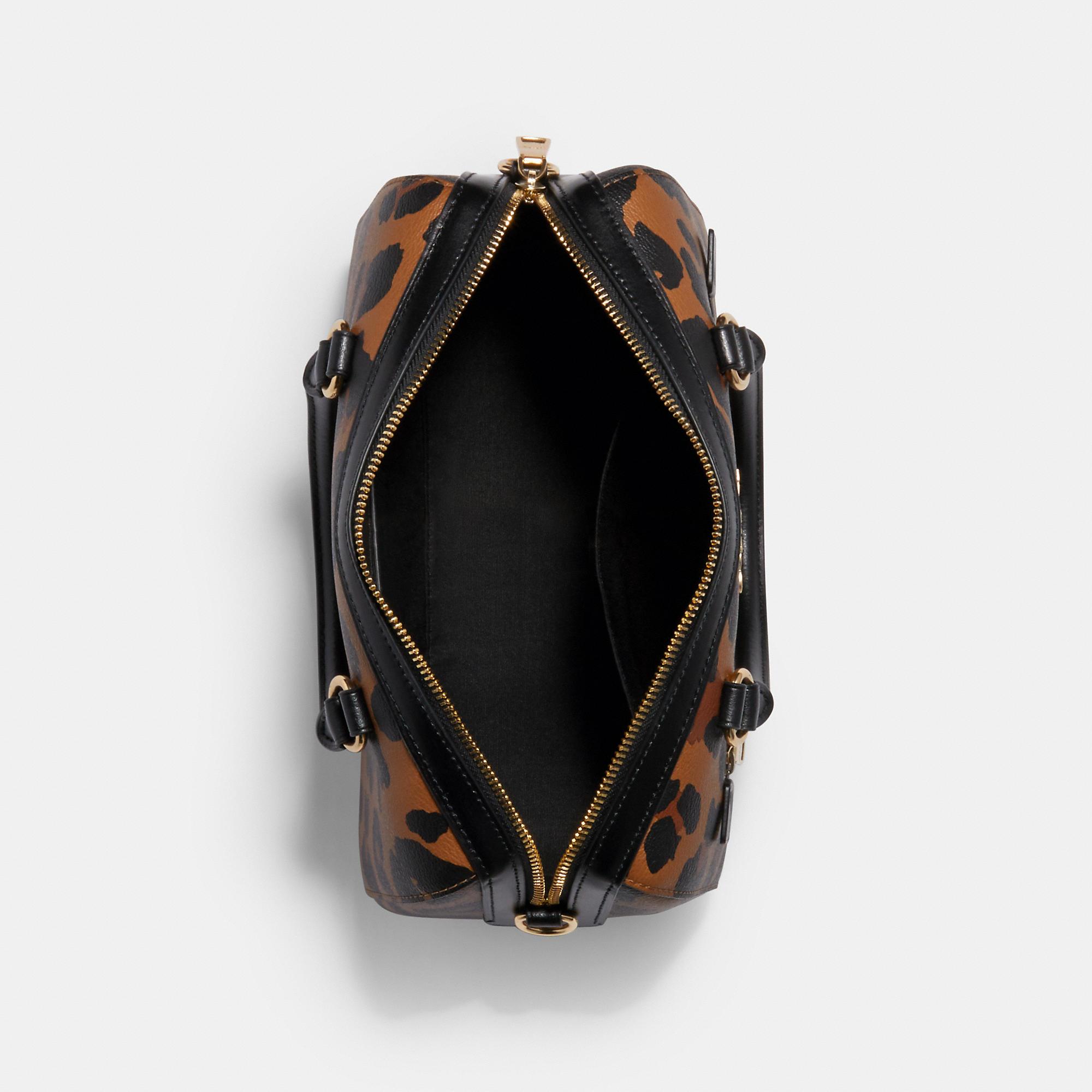 Rowan satchel with leopard print cheap
