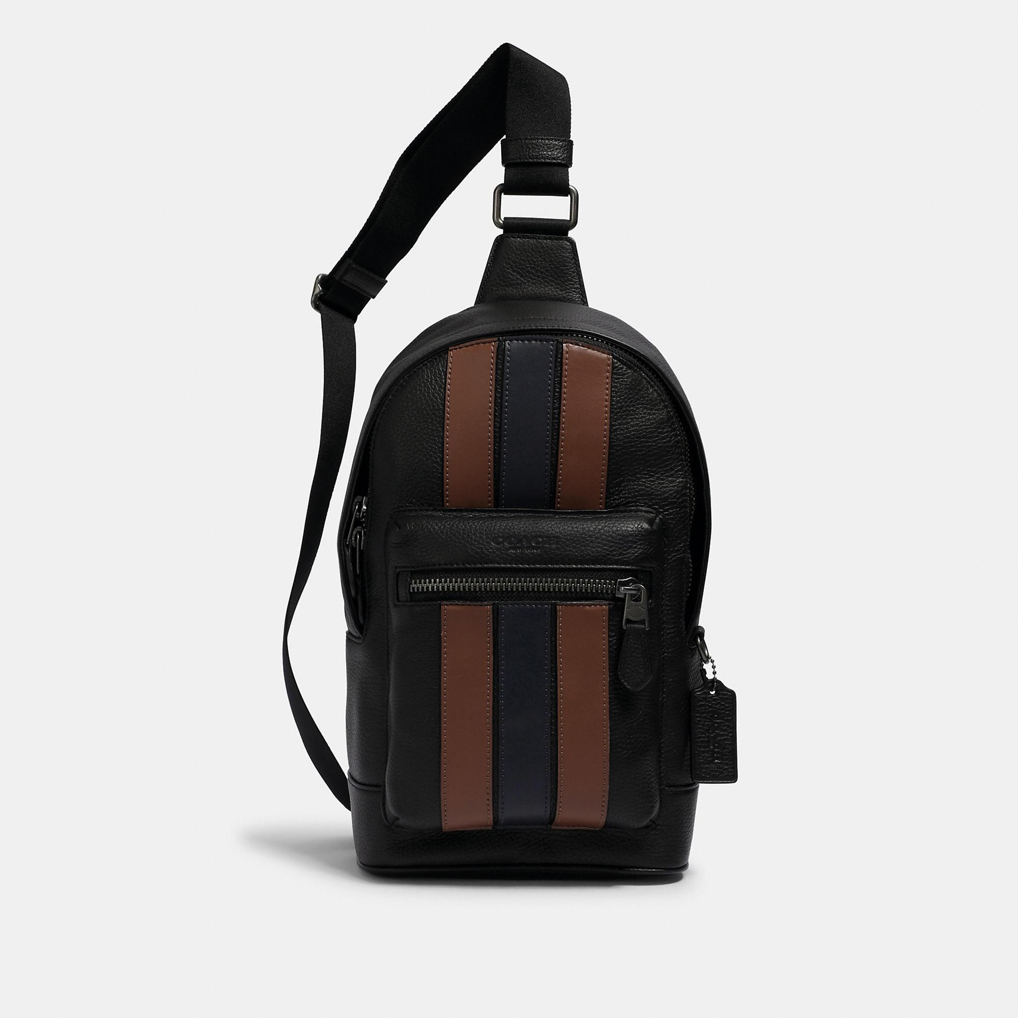 Coach Outlet West Pack With Varsity Stripe in Black for Men | Lyst