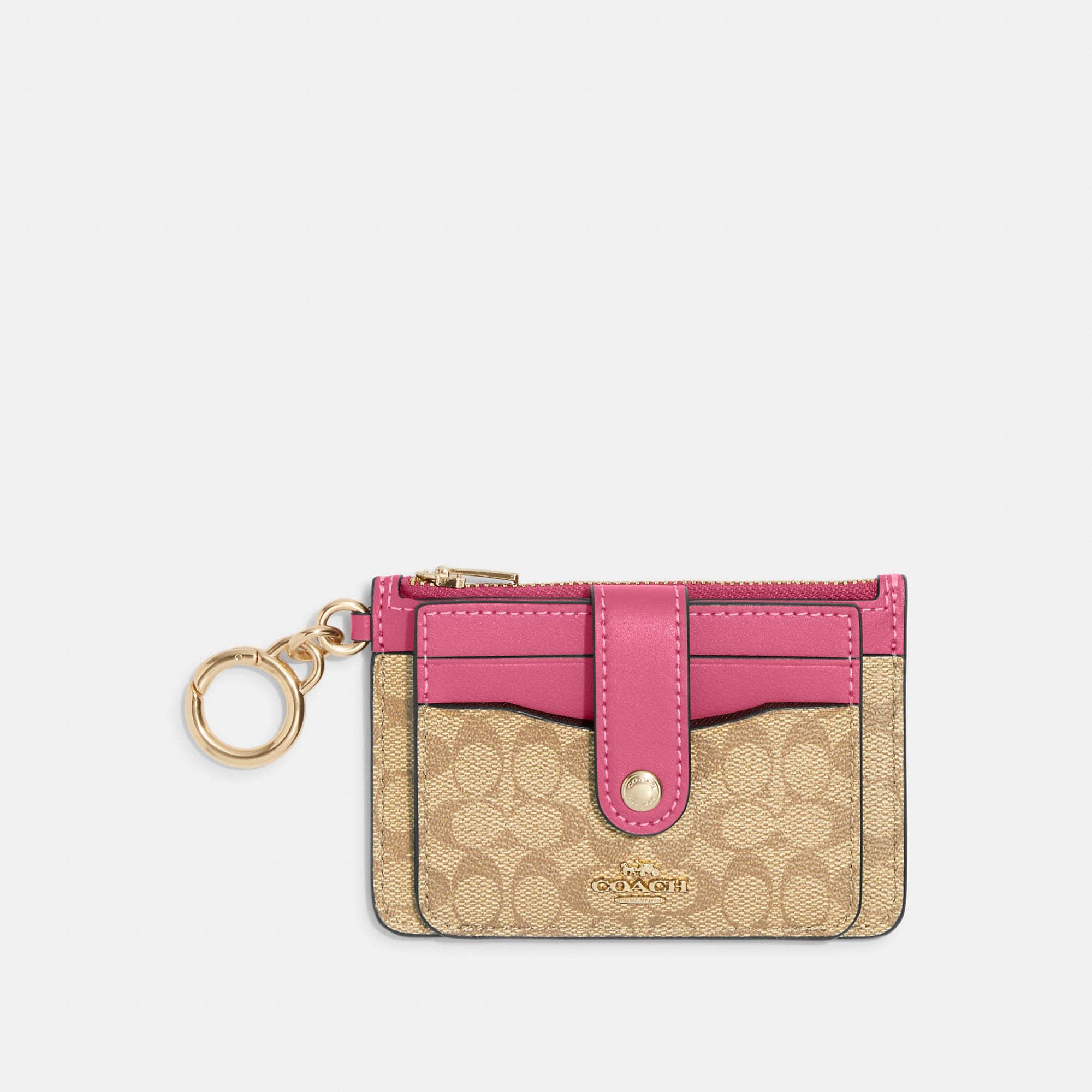 Coach Outlet Attachment Card Case In Colorblock Signature Canvas In 