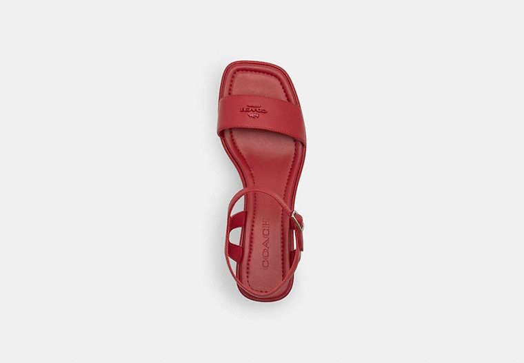 COACH Gale Wedge Sandal in Red | Lyst