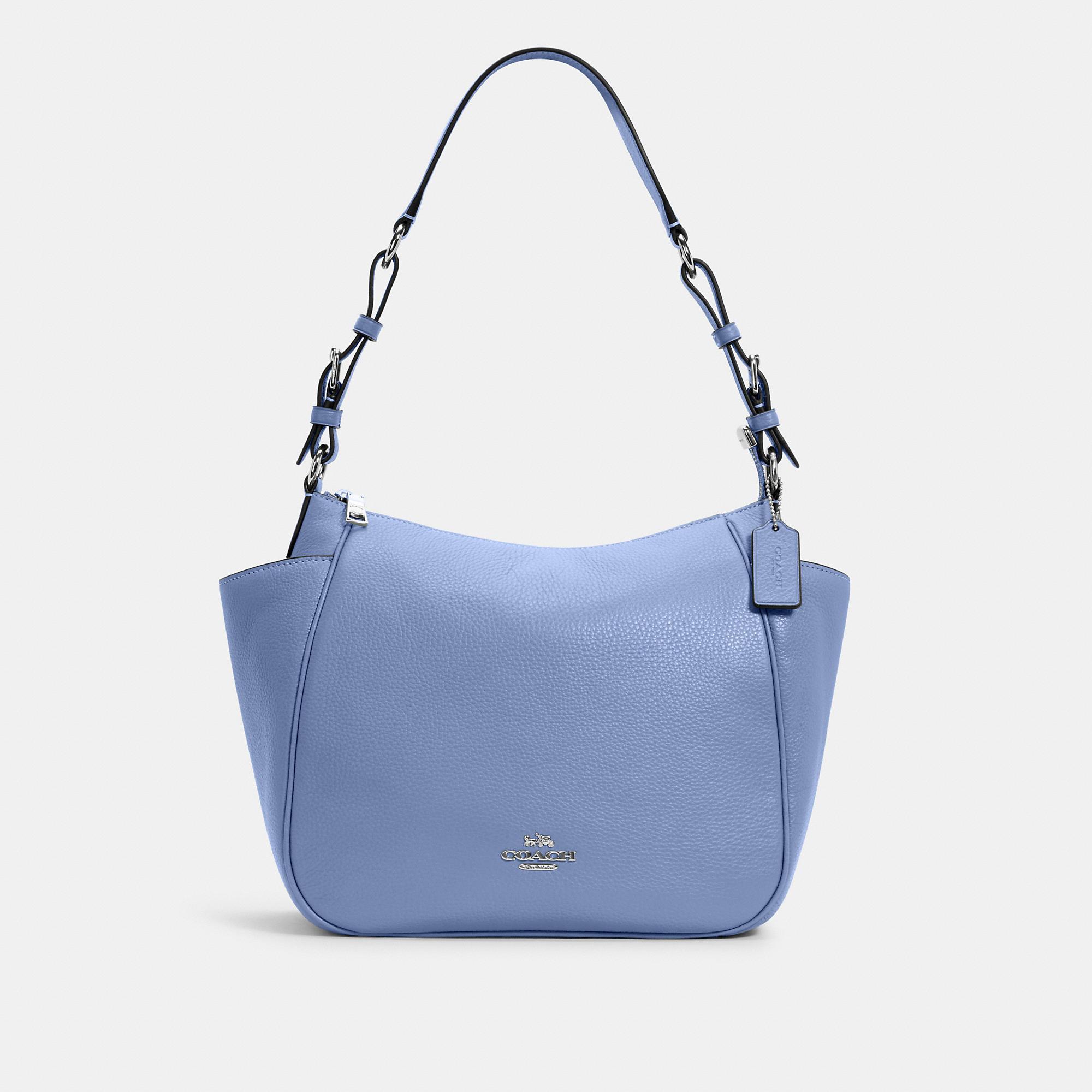 Total 60+ imagen coach blue leather purse