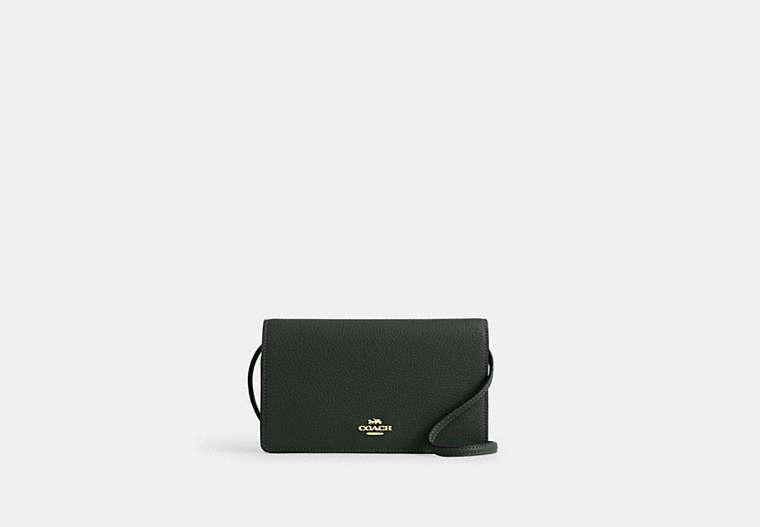 Coach crossbody cheap clutch black