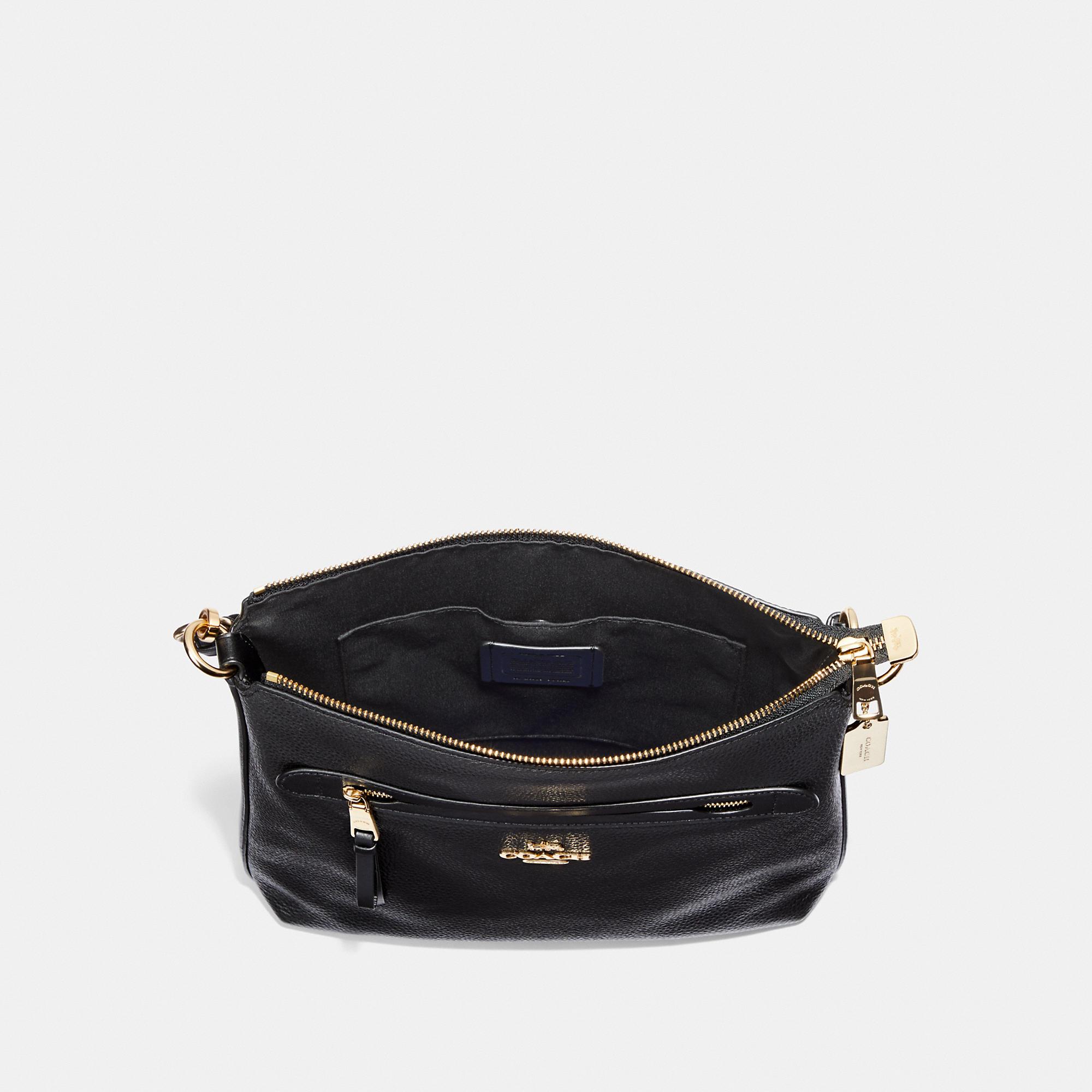 coach mae file crossbody black
