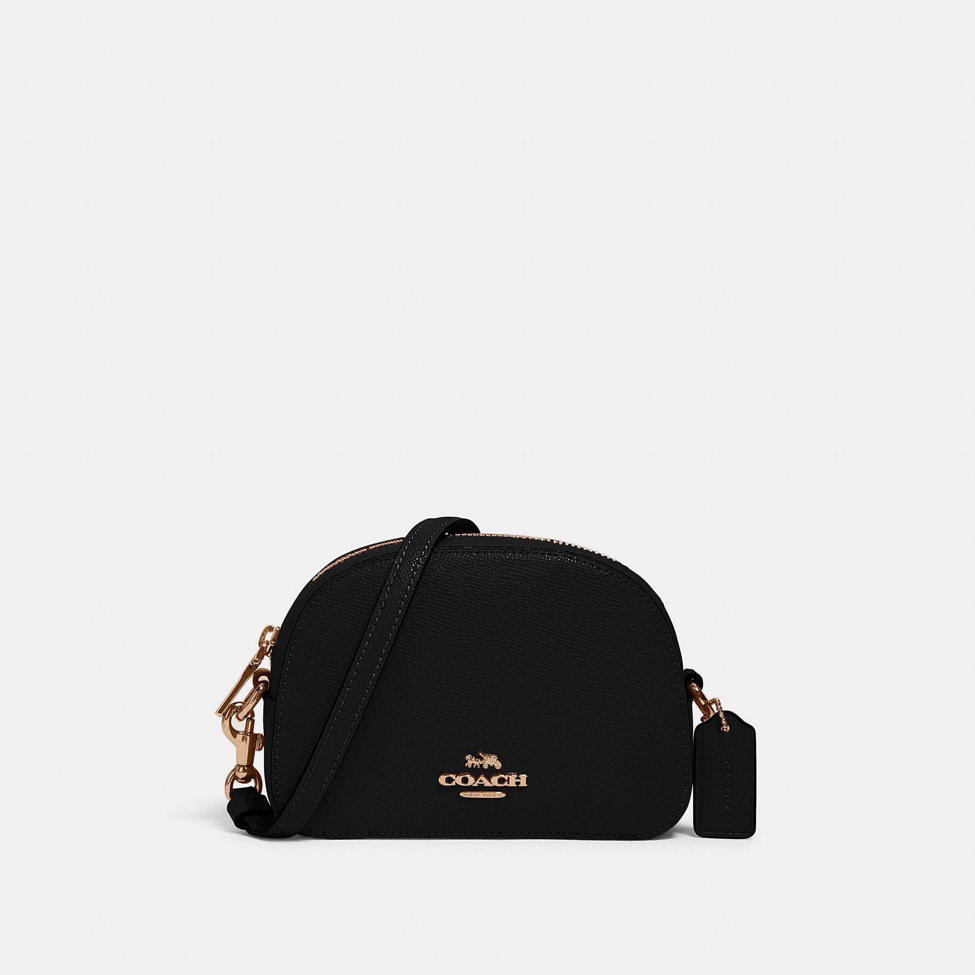coach mini shoulder bag black