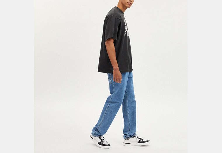 COACH Straight Fit Denim Jeans in Blue for Men | Lyst