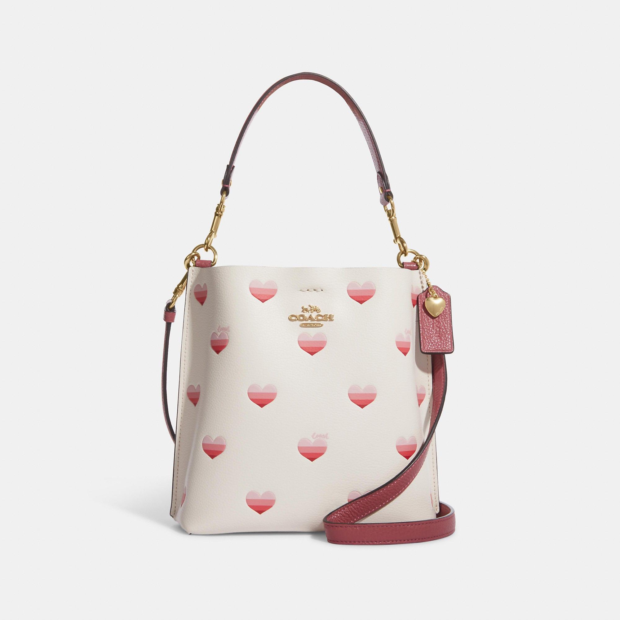 Coach Outlet Mollie Bucket Bag 22 With Stripe Heart Print | Lyst