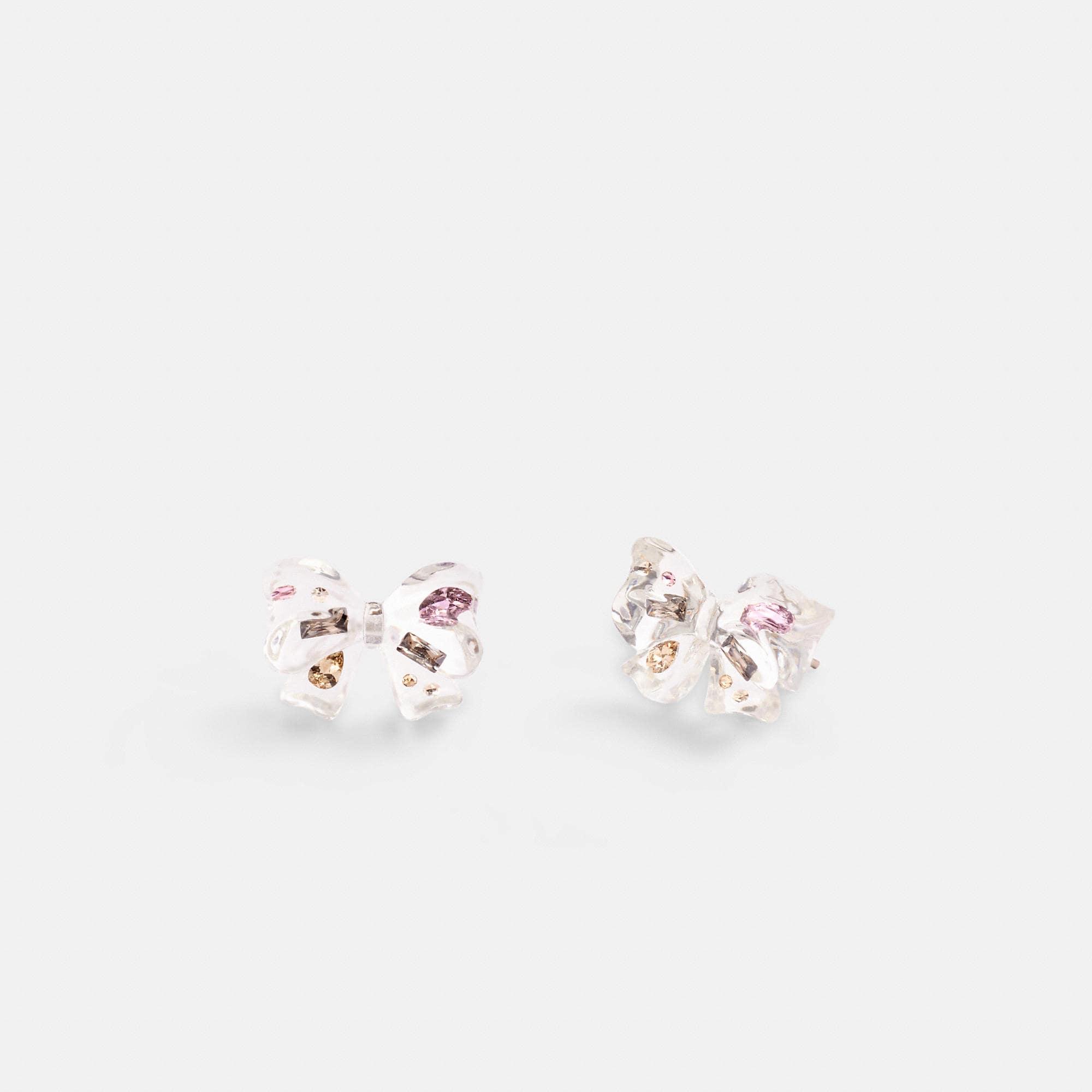 Coach bow earrings clearance