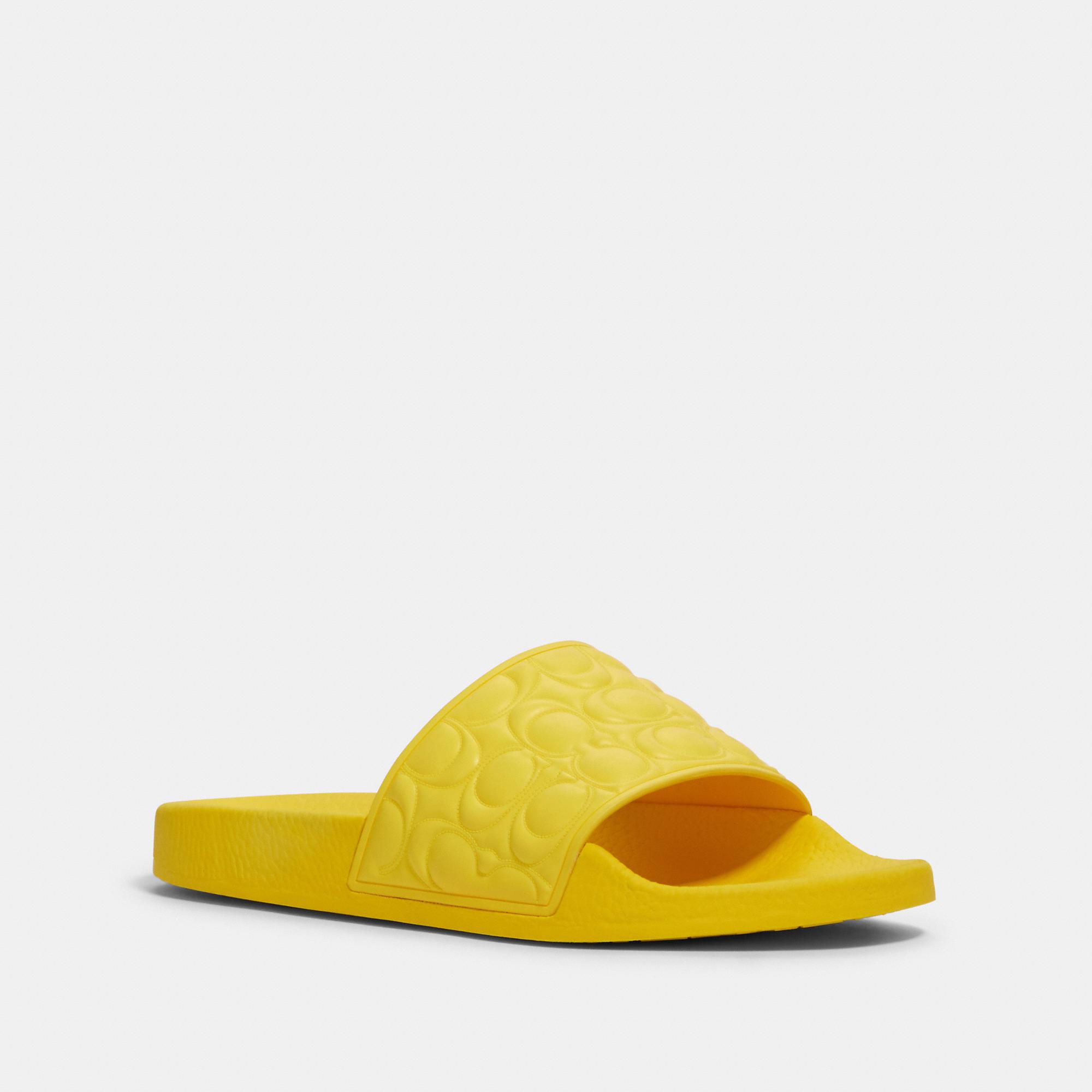 COACH Uli Sport Slide in Yellow | Lyst