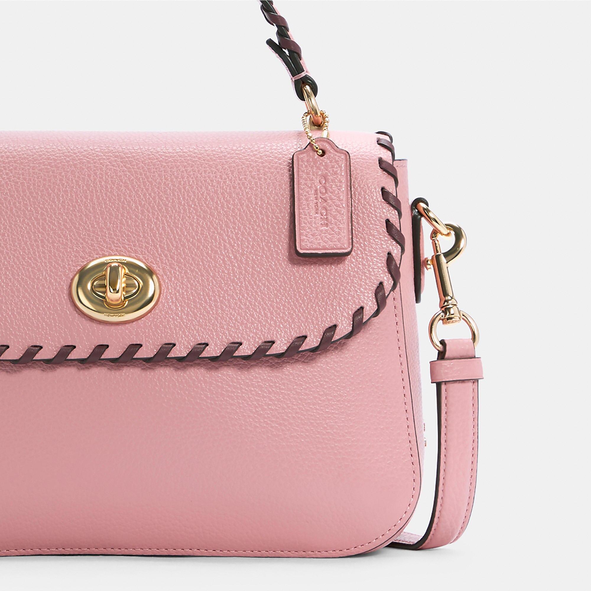 COACH Marlie Top Handle Bag Satchel With Whipstitch in Pink Lyst