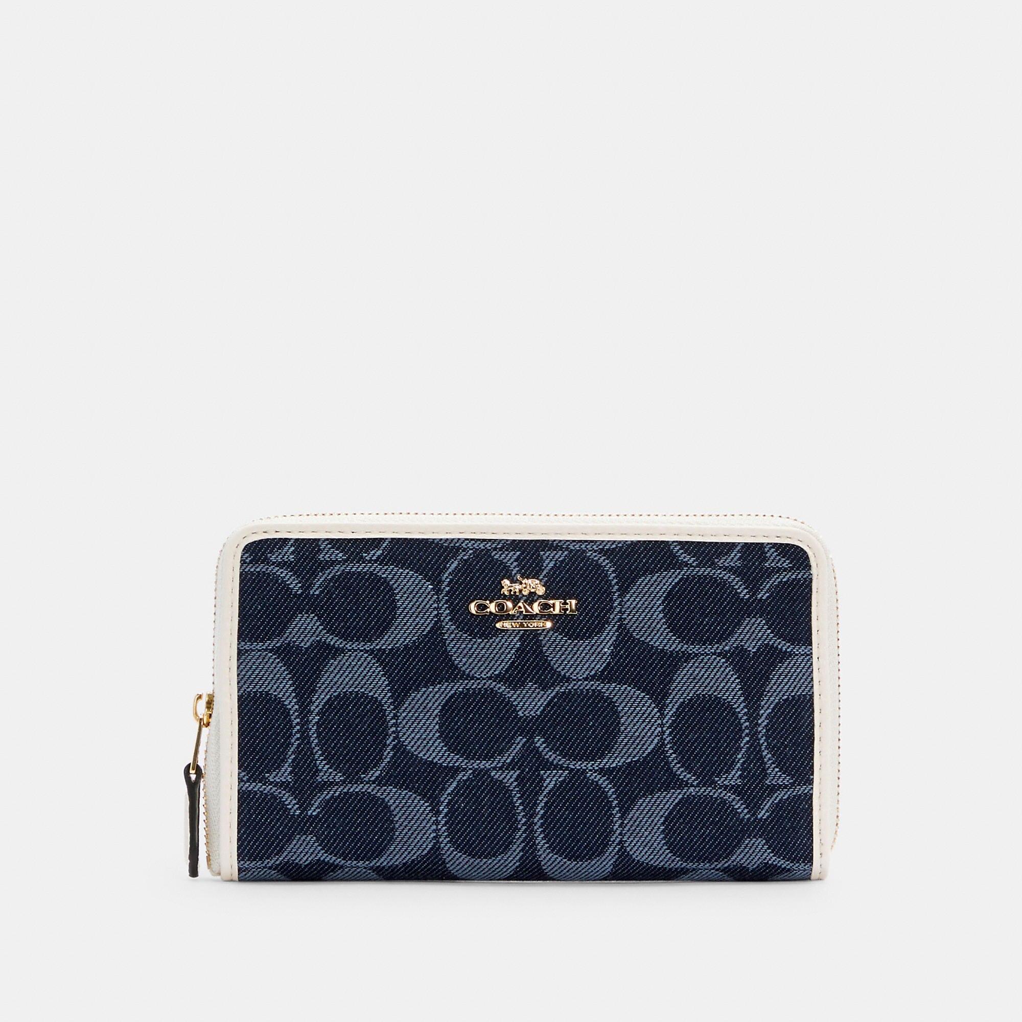 coach zipper wallet women's