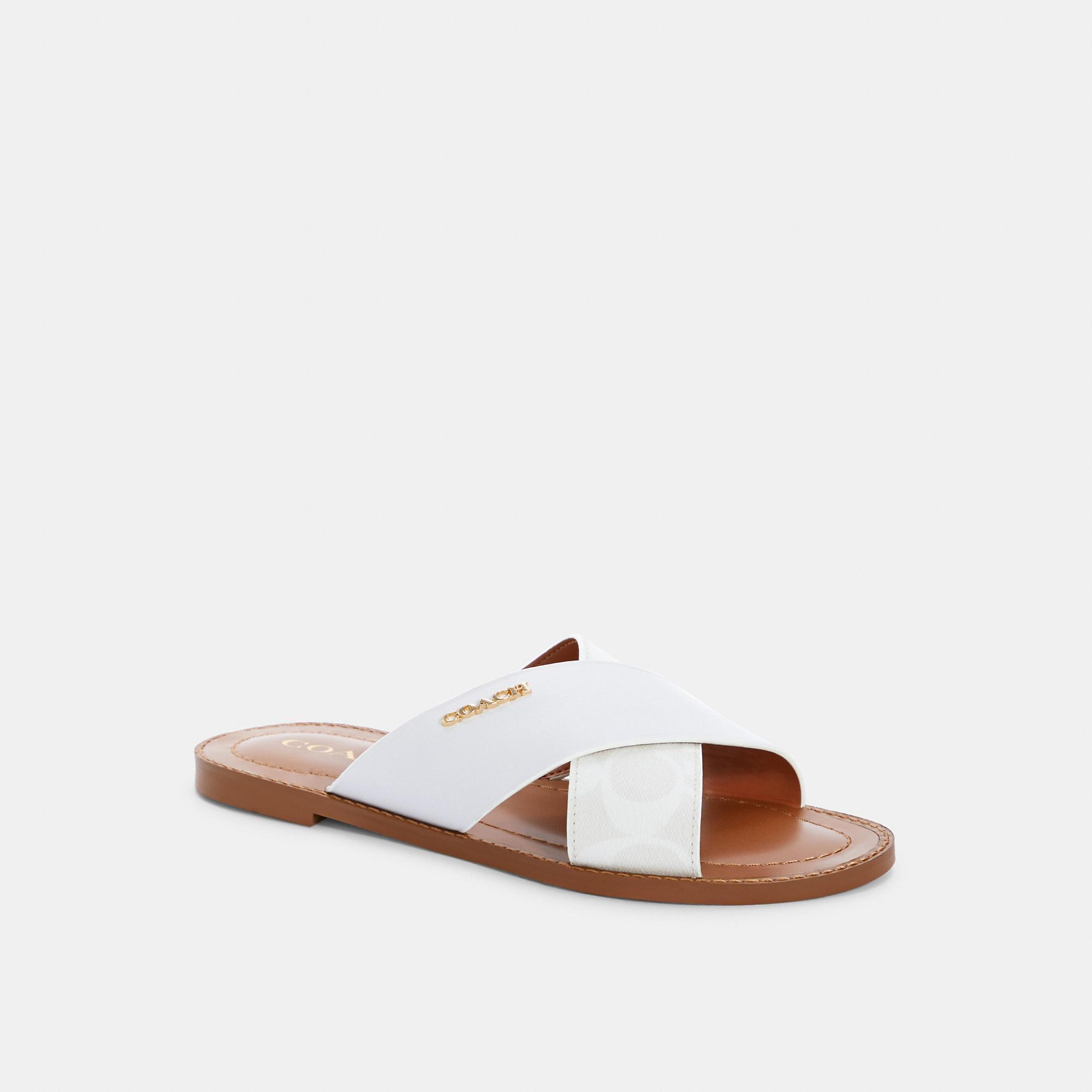 COACH Hilda Sandal In Signature Canvas | Lyst