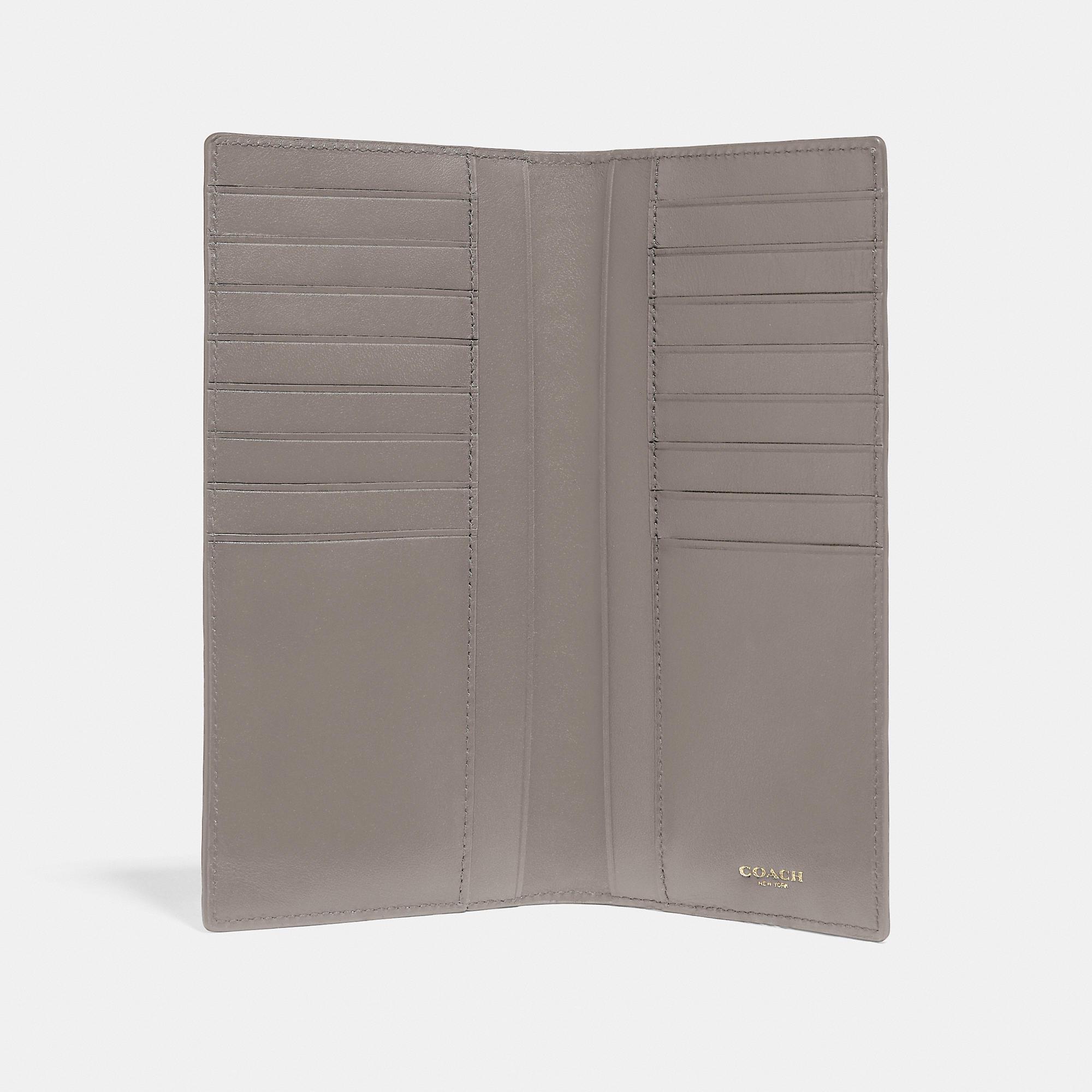 COACH Leather Breast Pocket Wallet in Grey (Gray) for Men Lyst