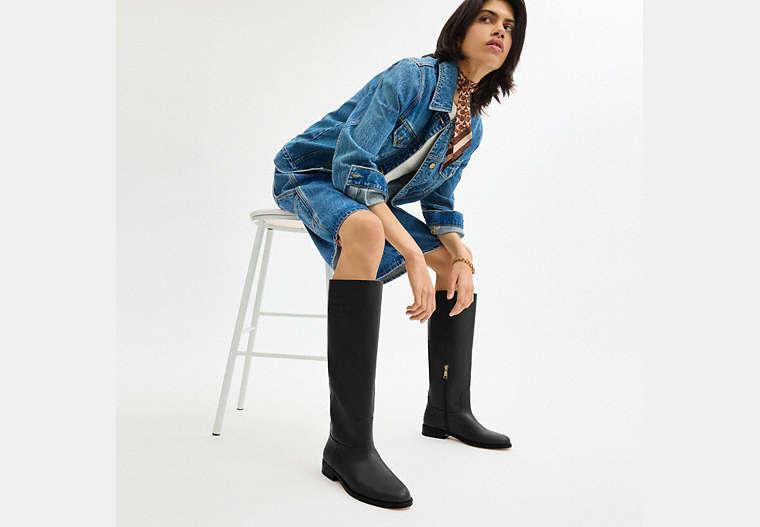Coach extended calf boots hotsell