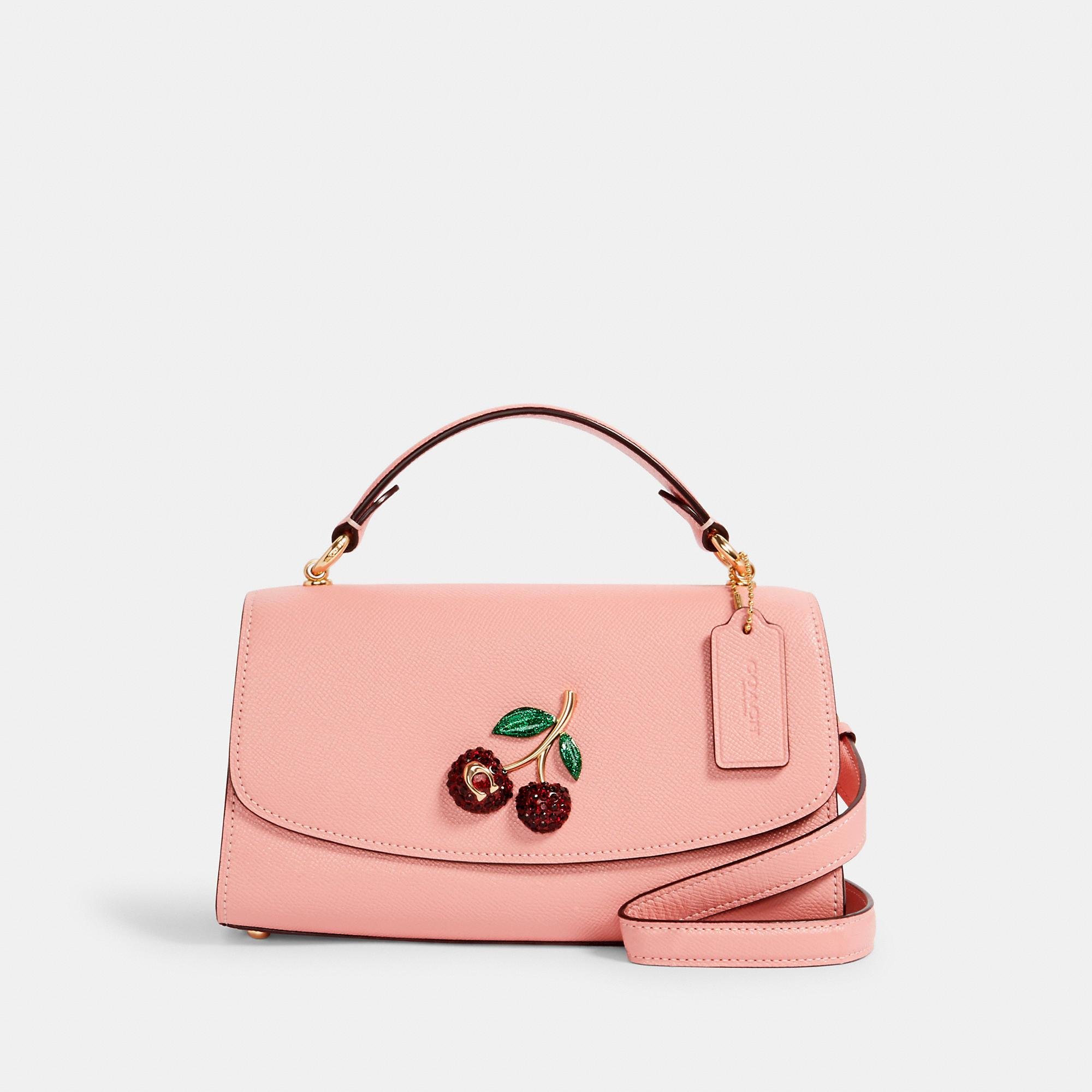 COACH Tilly Satchel 23 With Cherry in Pink | Lyst
