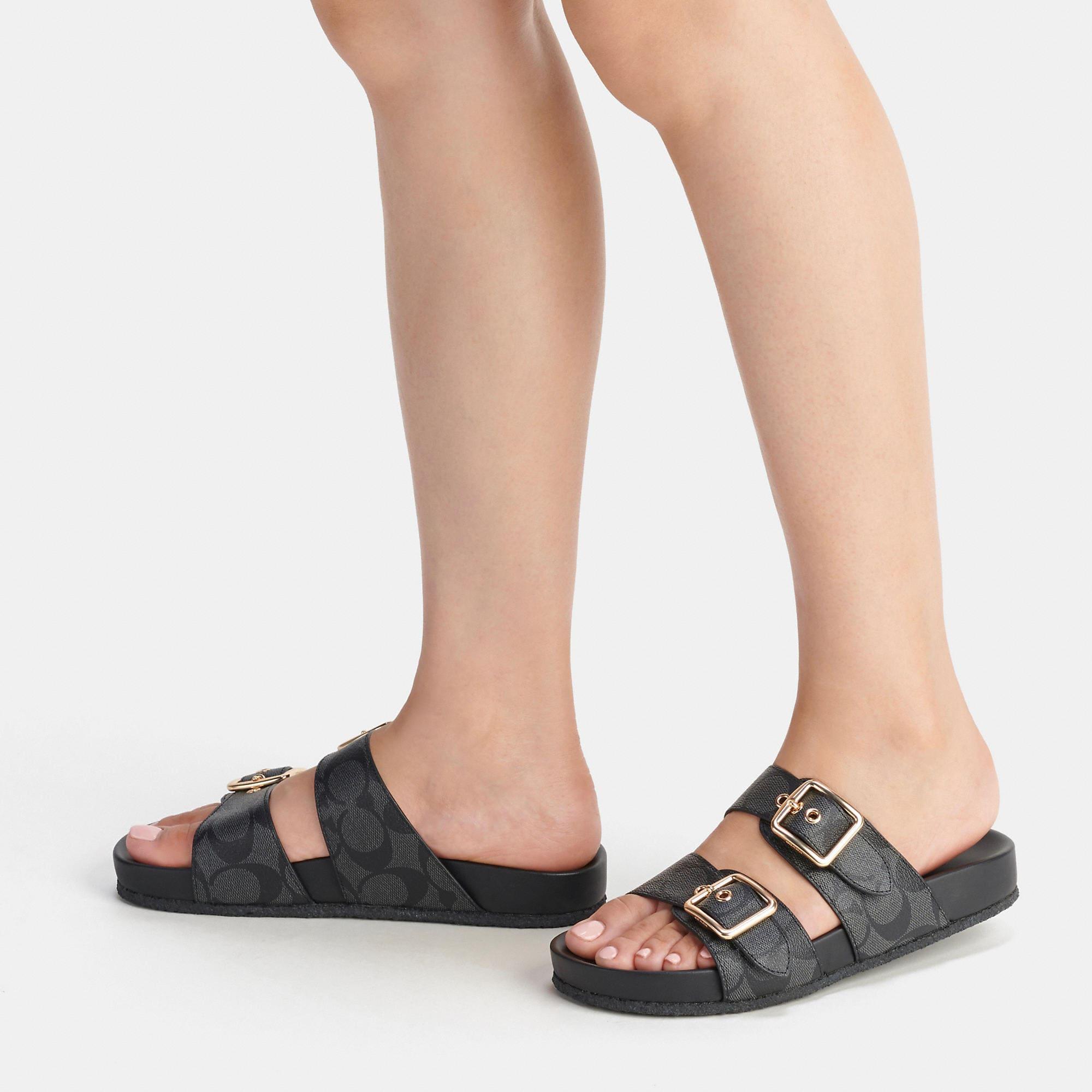 Coach store signature sandals