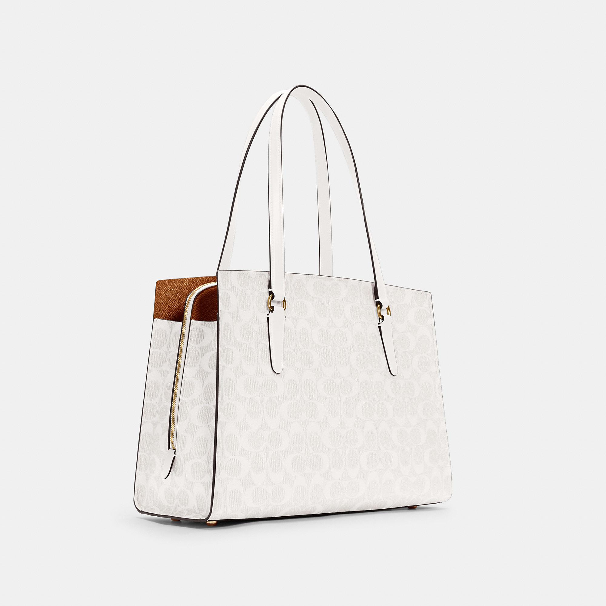 coach tatum carryall in signature canvas