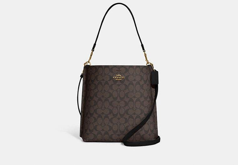 COACH Mollie Bucket Bag Brown Leather in Black Lyst UK