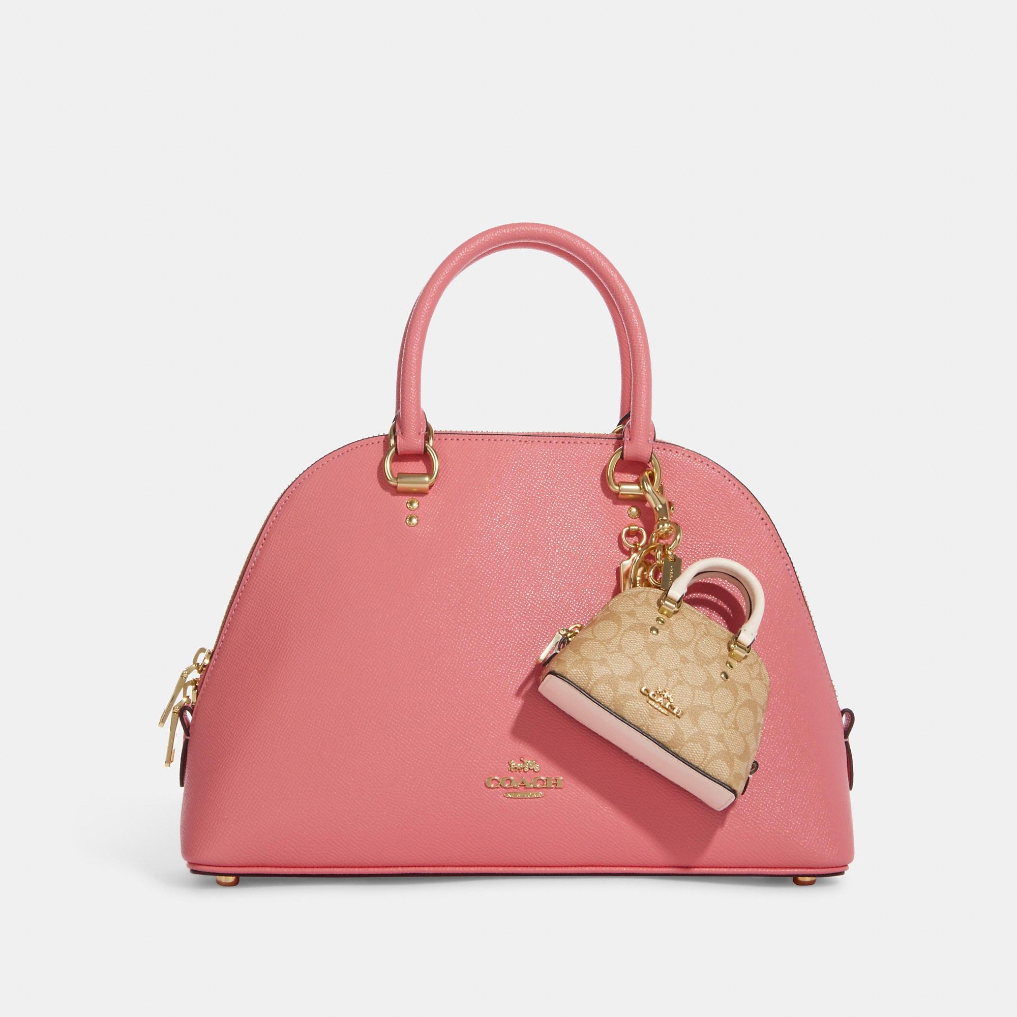Coach Outlet Mini Katy Satchel Bag Charm In Signature Canvas in Natural |  Lyst