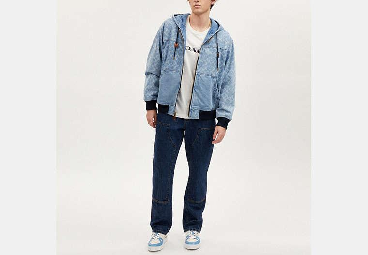 COACH ライトブルー ジップアップジャケット 楽天市場】【セットアップ対応】 コーチジャケット アウター