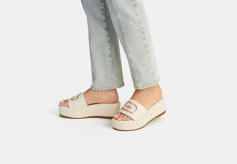 【COACH】Eloise サンダル 在庫確認下さい COACH - COACH サンダル Eloise Leather Sanda US 7 の通販 by
