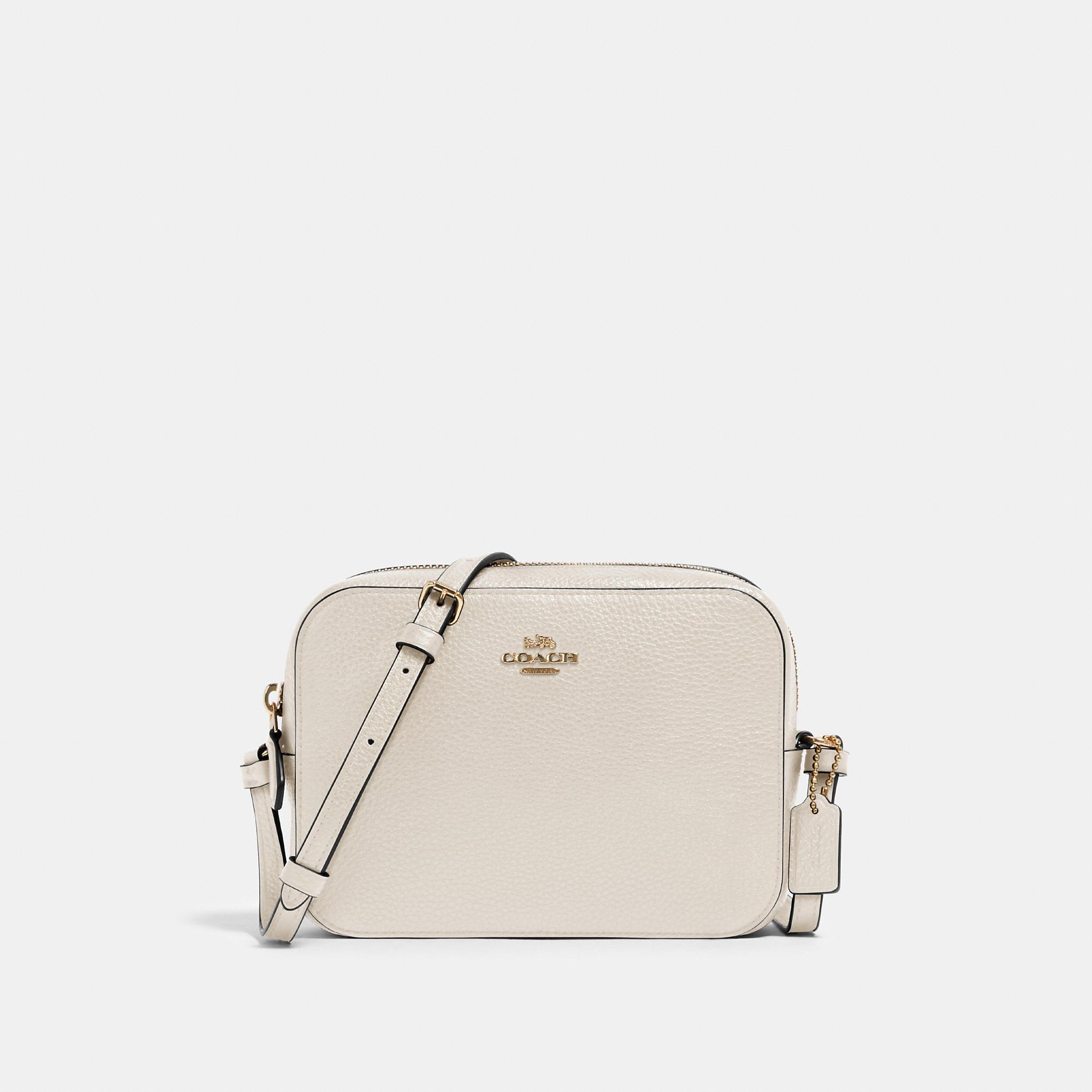 Coach White & Navy Mini Camera Leather Crossbody Bag | Best Price and  Reviews | Zulily