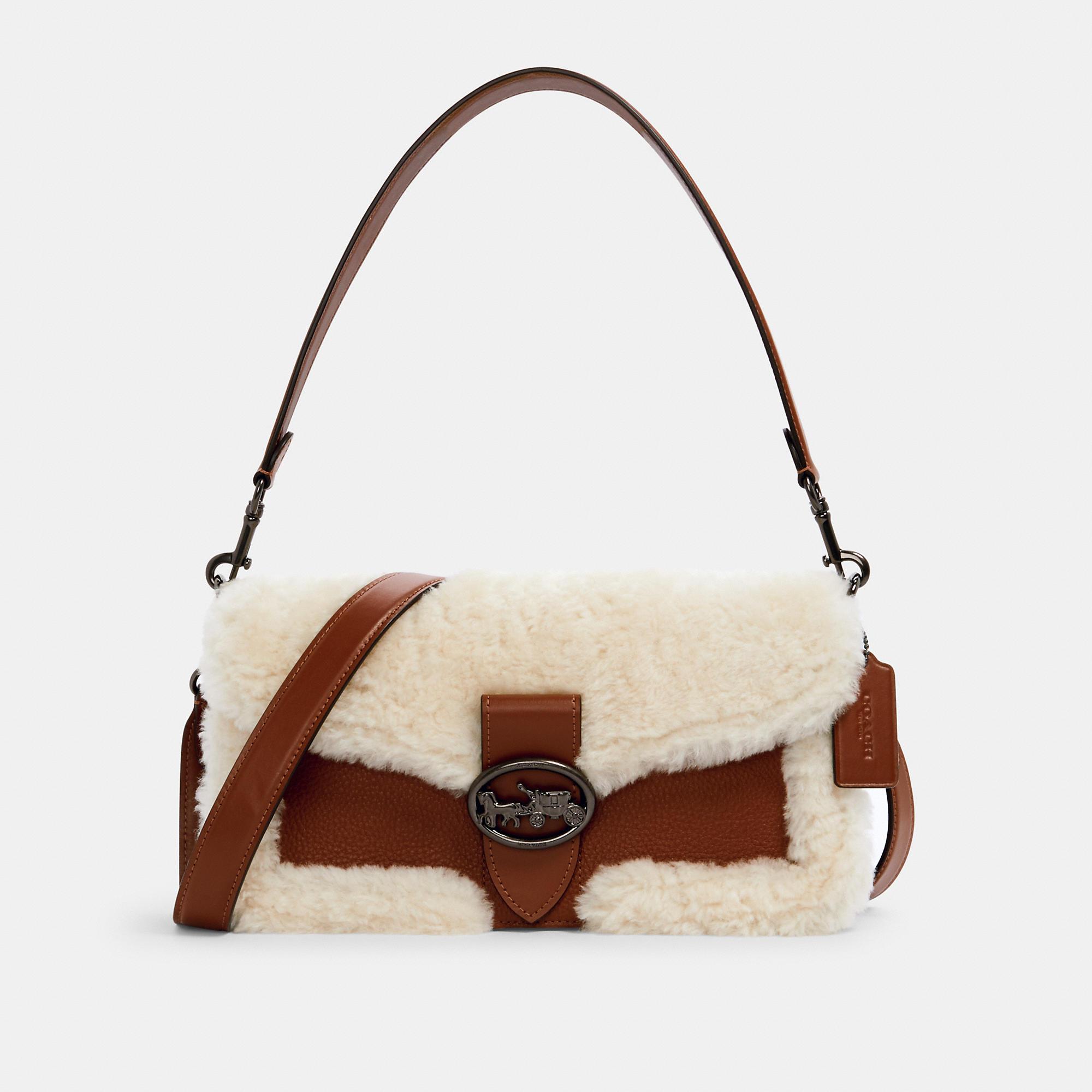 coach shearling tabby