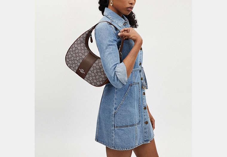COACH Carmen Shoulder Bag In Signature Jacquard in Black Lyst