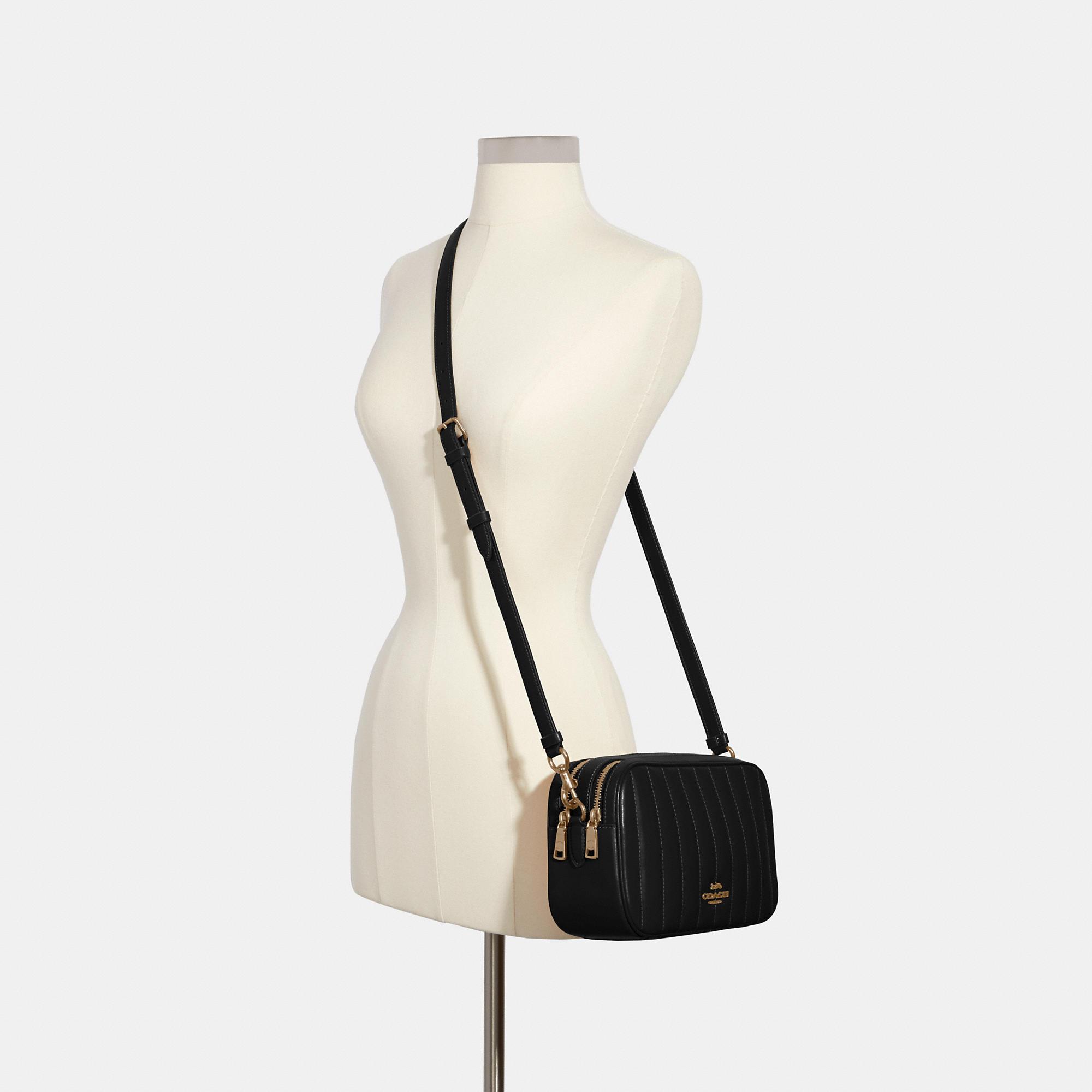 COACH Jes Crossbody Bag With Linear Quilting in Black