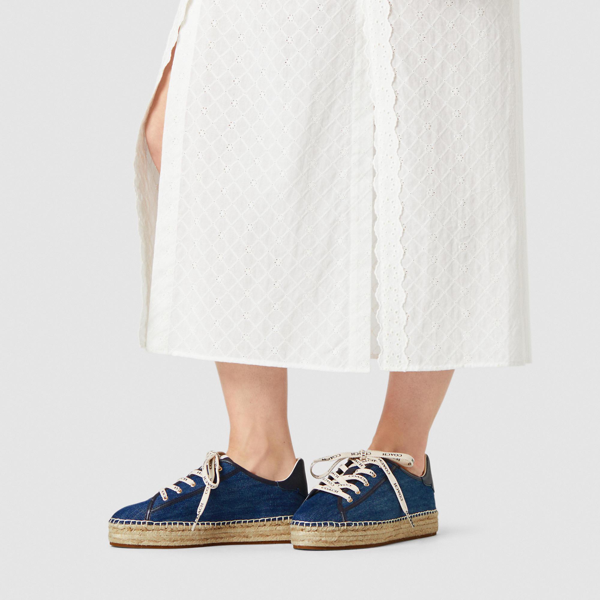 cate espadrille sneaker coach