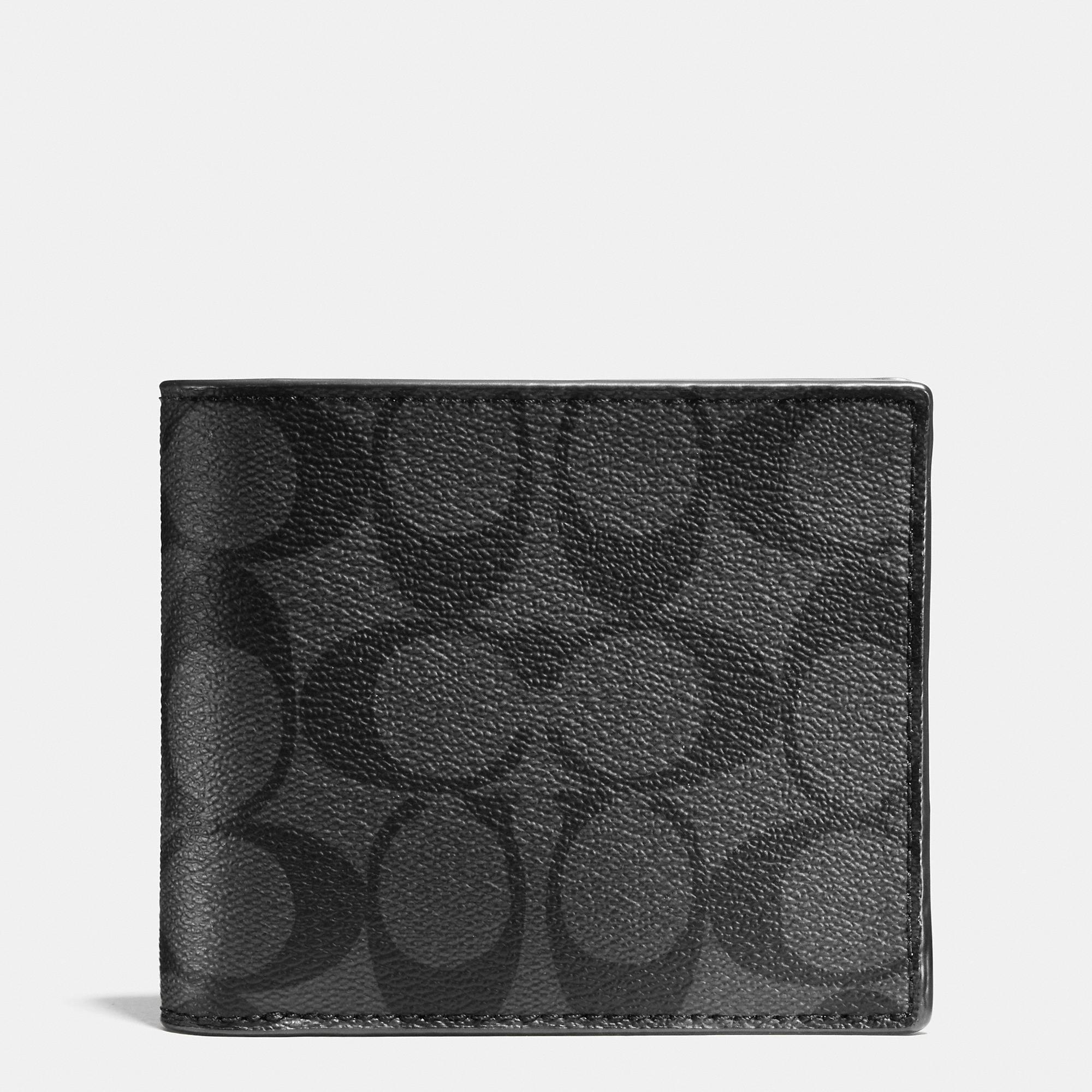 Coach Outlet 3 In 1 Wallet In Signature Canvas in Black for Men Lyst