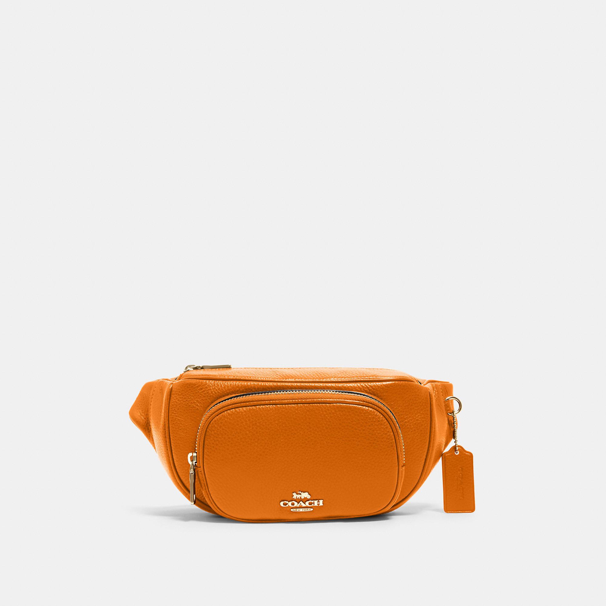 COACH Court Belt Bag in Orange | Lyst