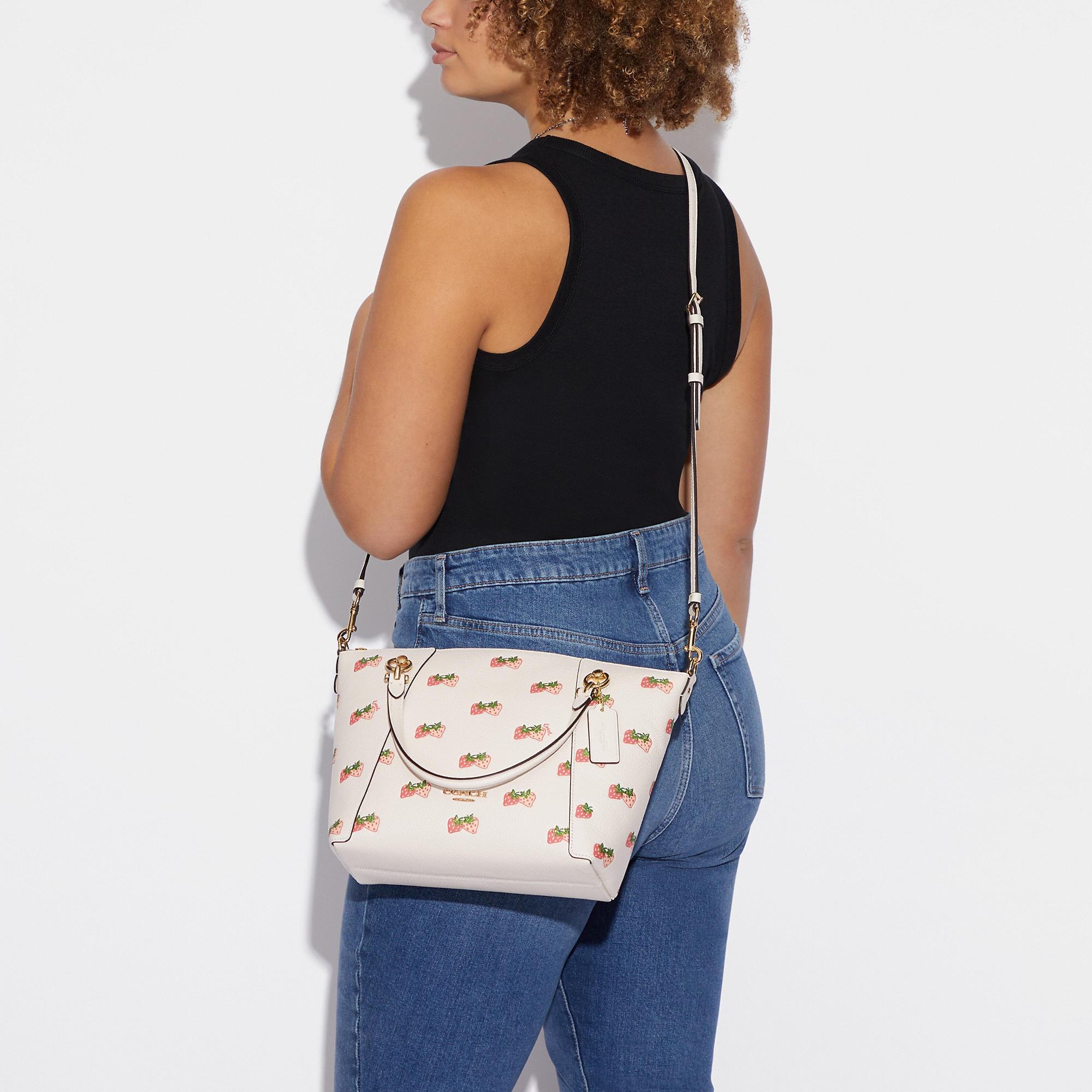 Coach Katy Satchel In Signature Canvas in 2023  White crossbody bag, Coach  crossbody bag, Satchel
