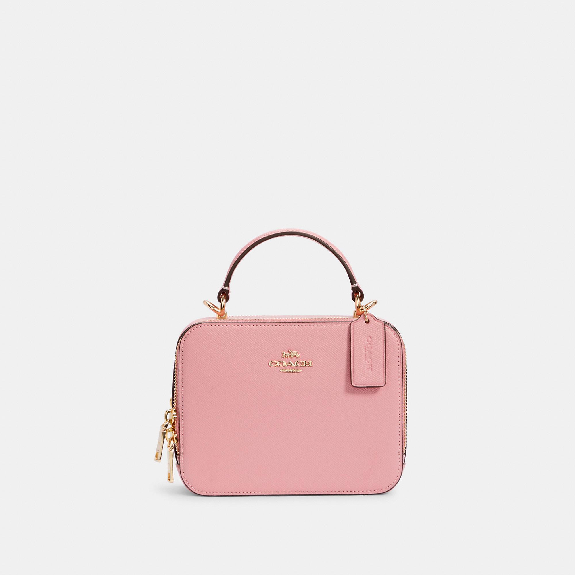 COACH Box Crossbody Bag in Pink | Lyst