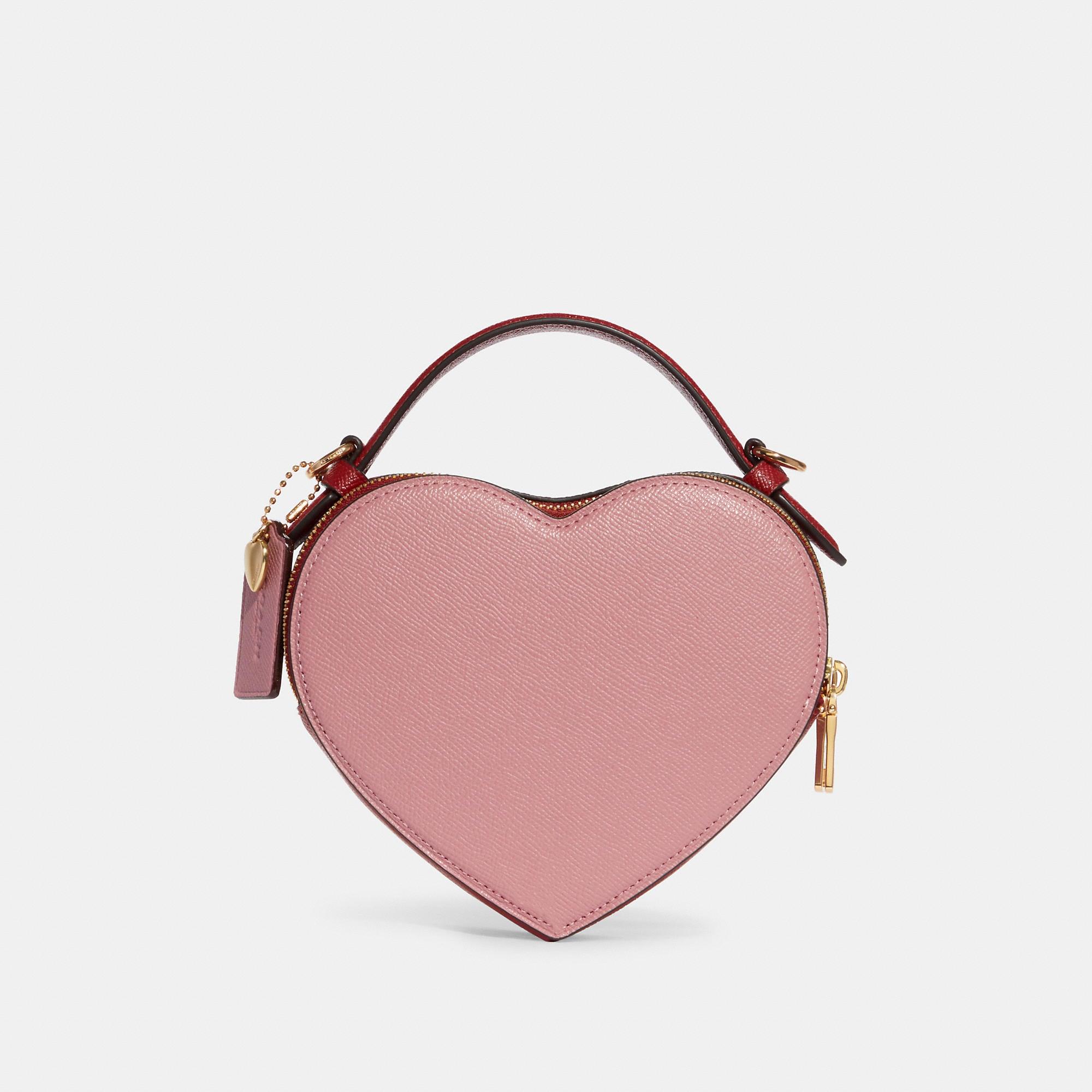 Coach Outlet Coach Heart Crossbody In Colorblock in Pink
