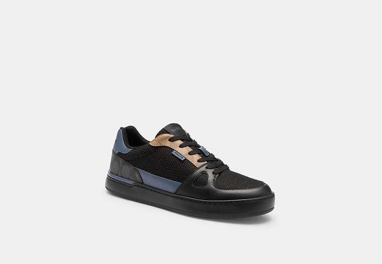 COACH Clip Court Sneaker In Colorblock Signature Canvas in