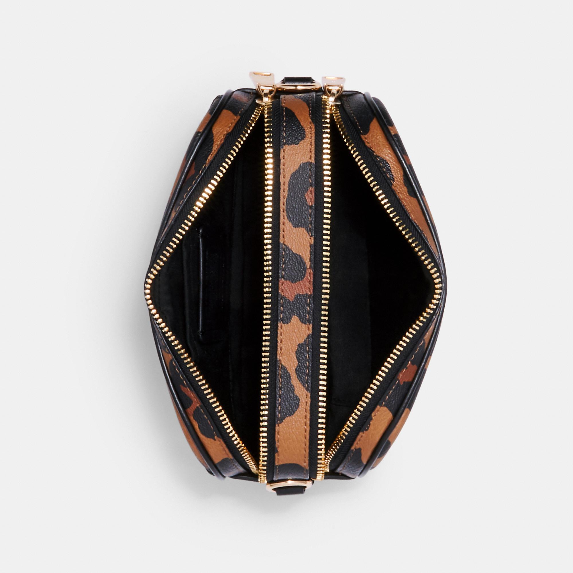 Coach animal print crossbody deals bag