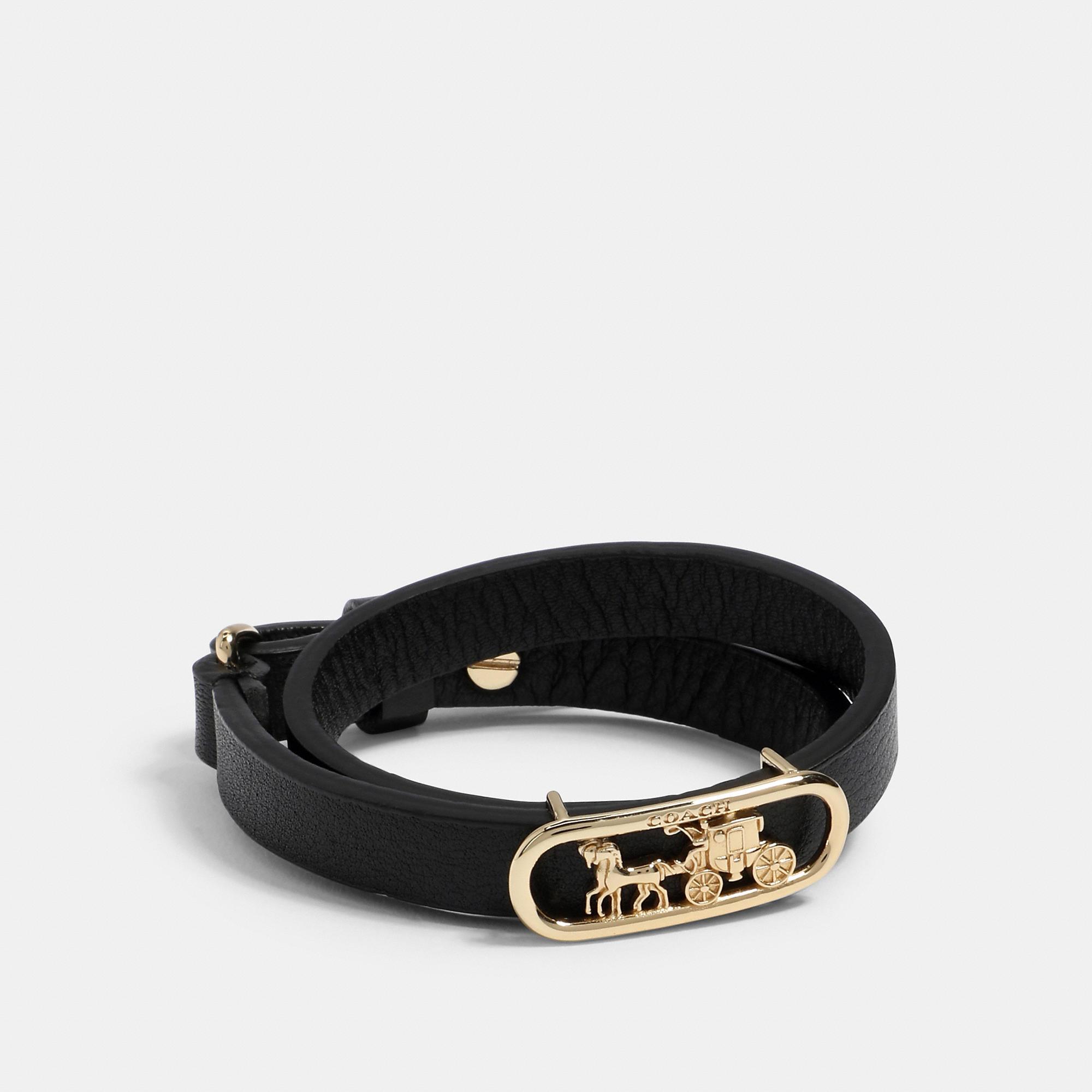 coach bracelet leather