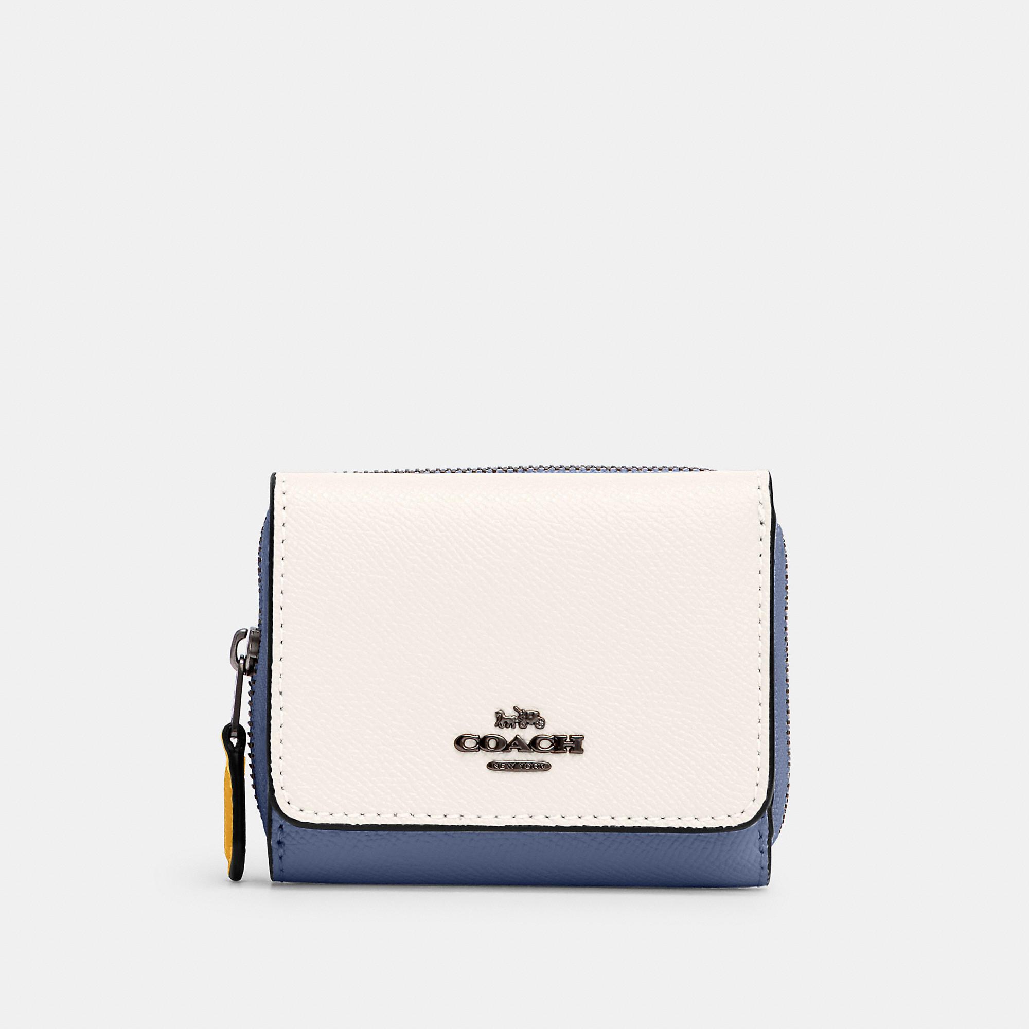 COACH Small Trifold Wallet In Colorblock | Lyst