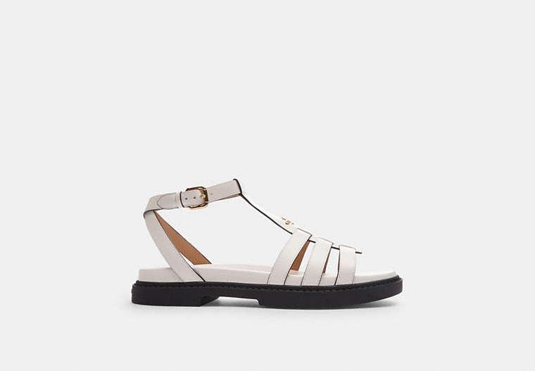 COACH Franny Sandal in Black | Lyst