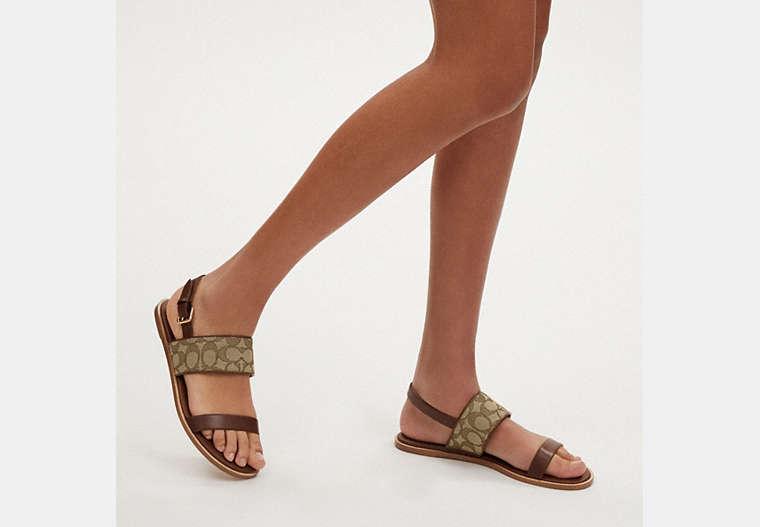 COACH Harley Sandal in Brown Lyst
