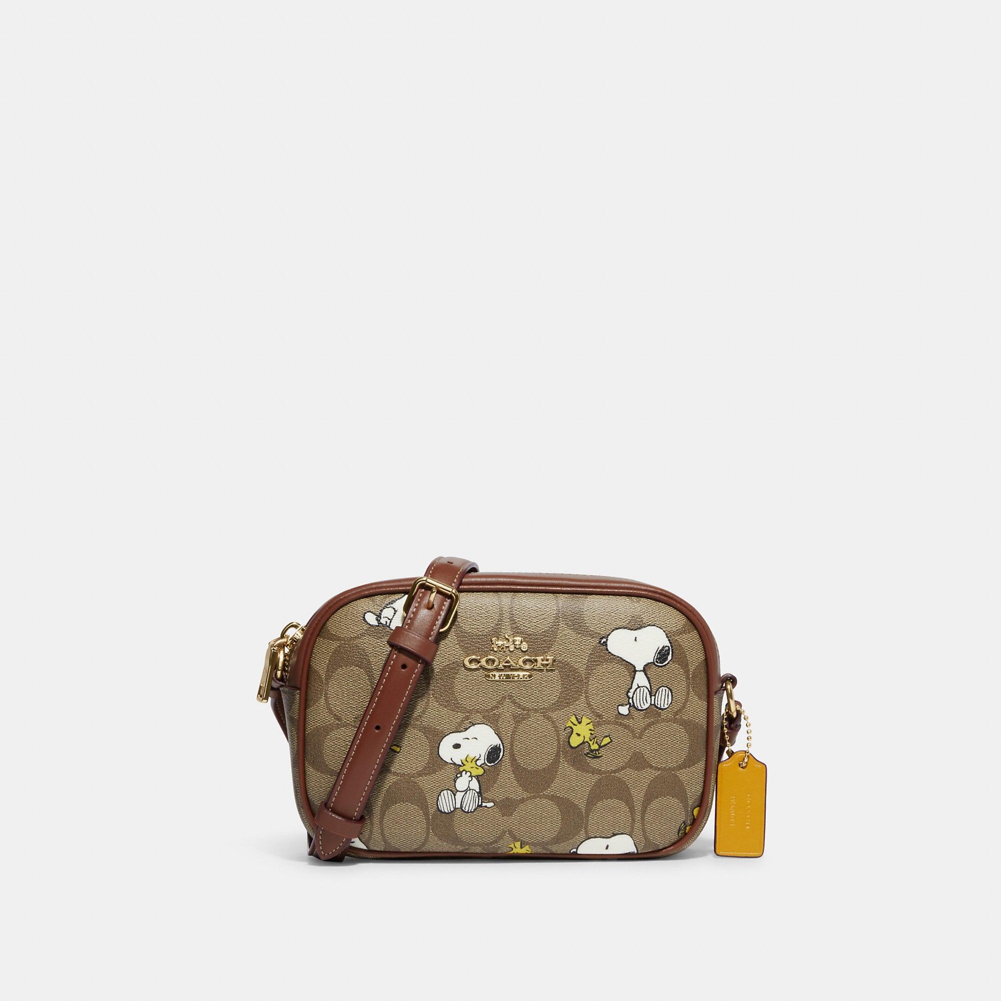 COACH Coach X Peanuts Mini Jamie Camera Bag In Signature Canvas