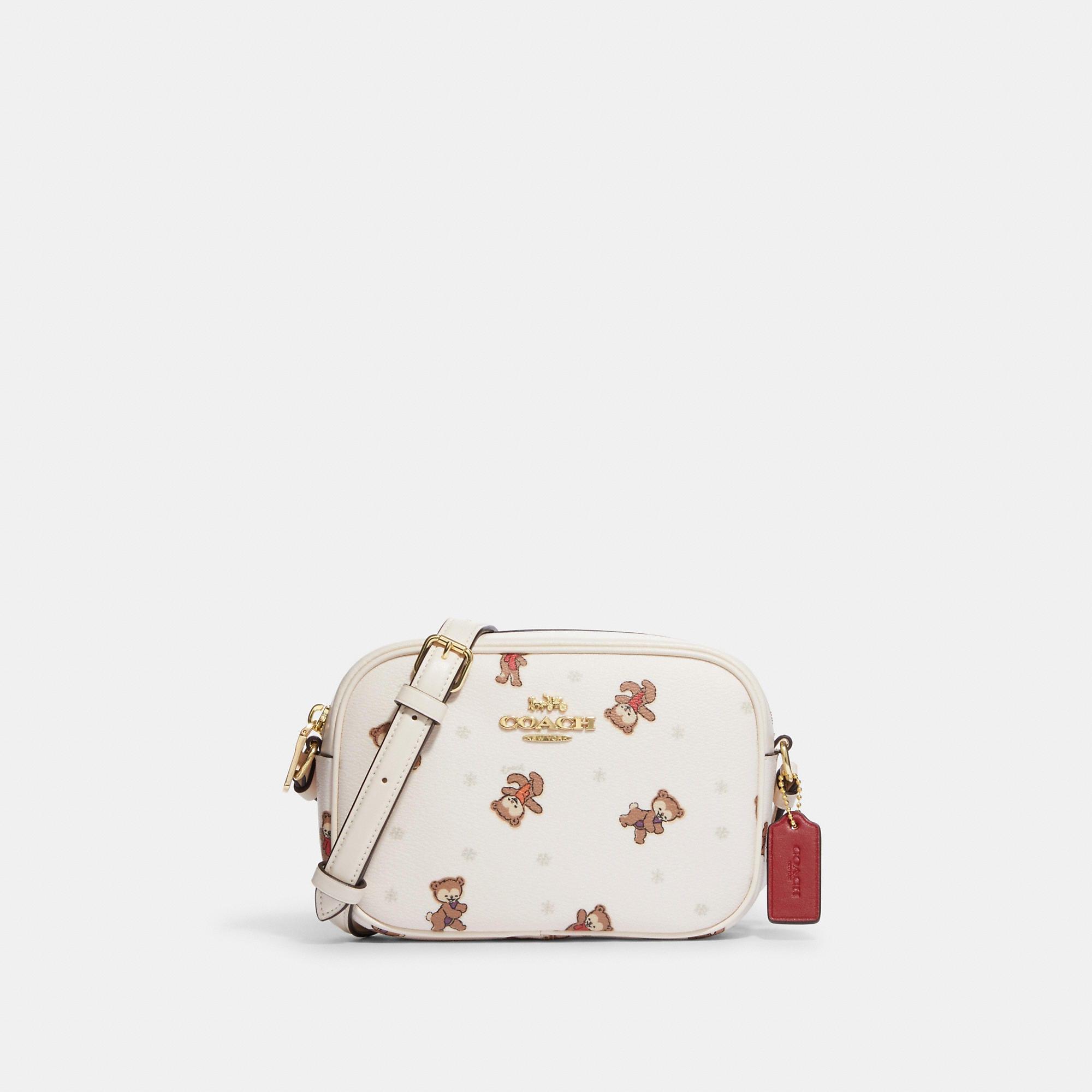 Coach Outlet Mini Jamie Camera Bag With Bear Snowflake Print in Natural Lyst