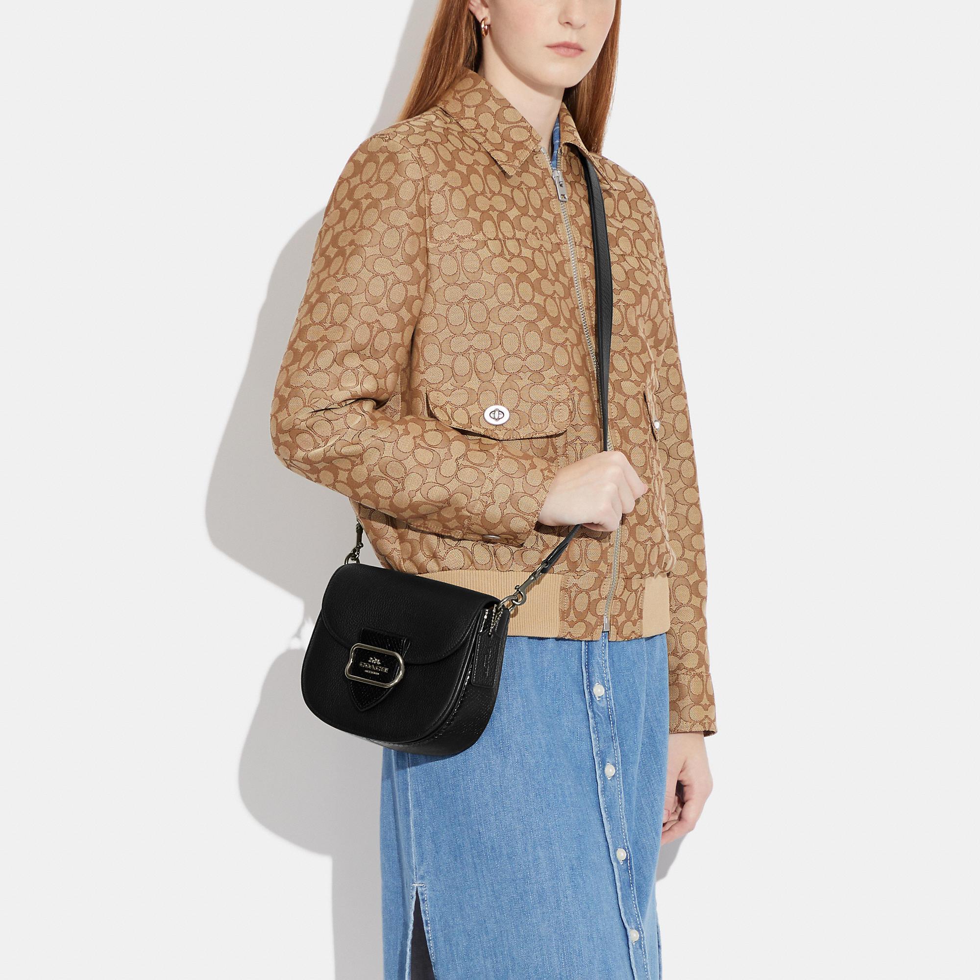 Coach Outlet Morgan Saddle Bag in Black | Lyst