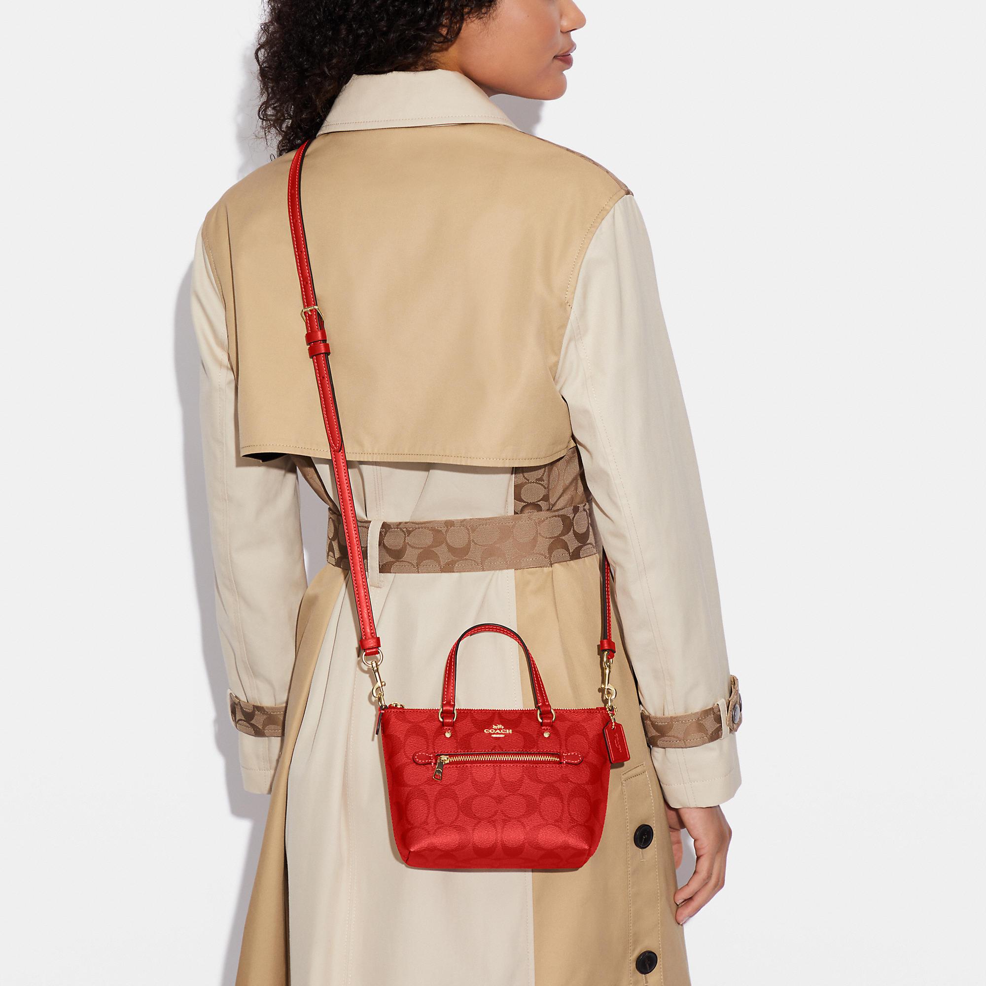 Coach Mini Sierra Signature Canvas Satchel