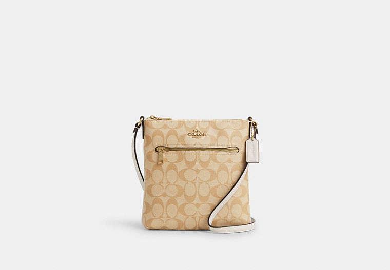 COACH Mini Rowan File Bag In Signature Canvas in Black Lyst