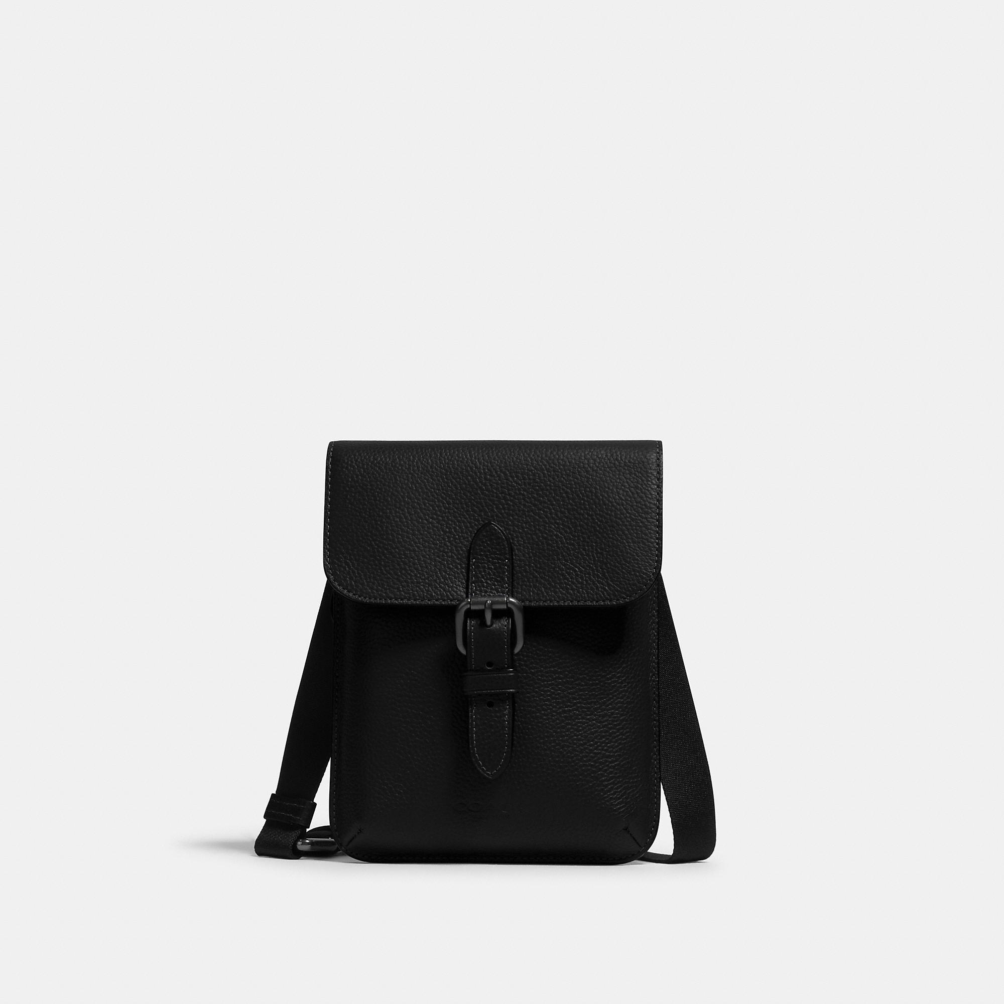 COACH Small Hudson Crossbody Bag in Black for Men