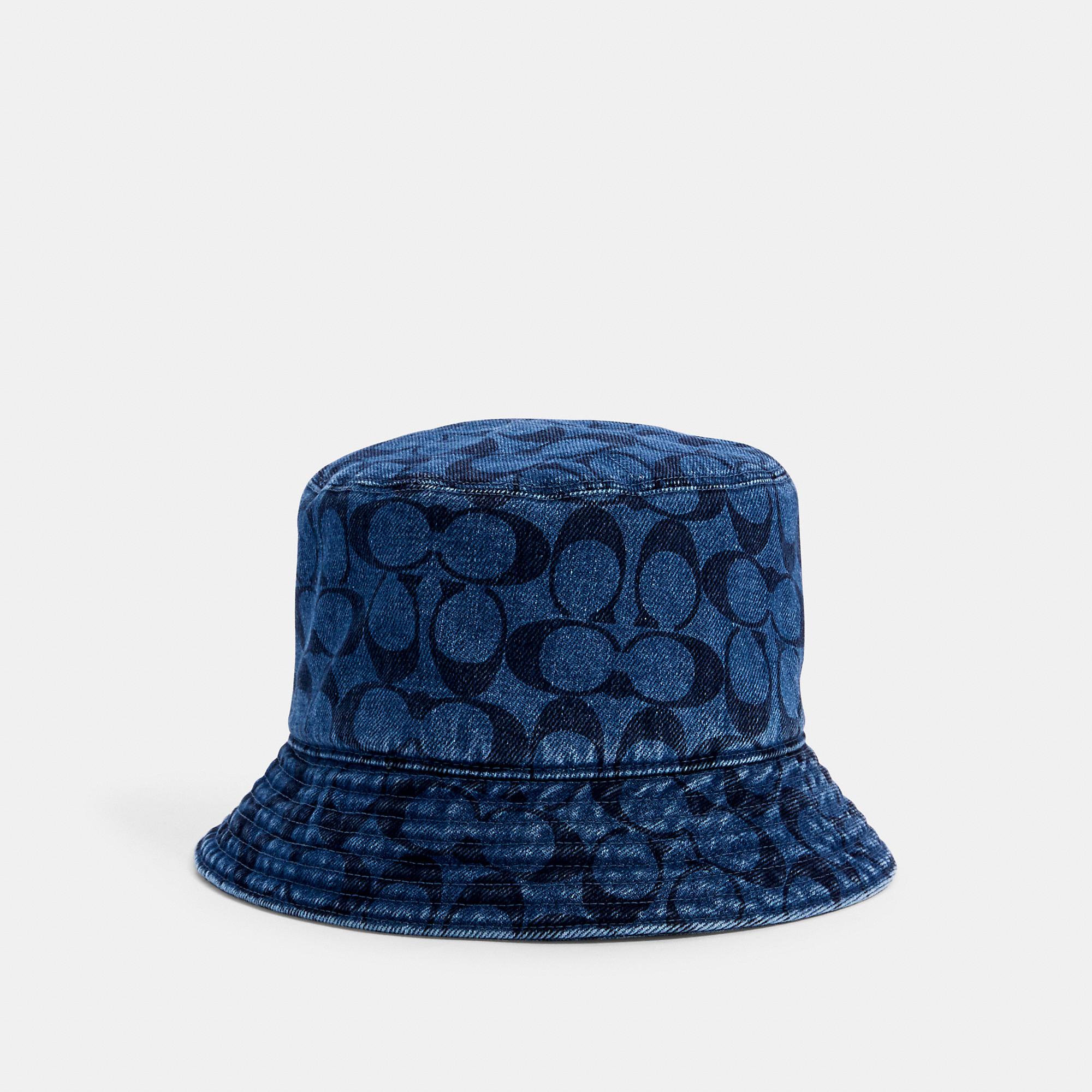 COACH Signature Foldable Bucket Hat in Blue | Lyst