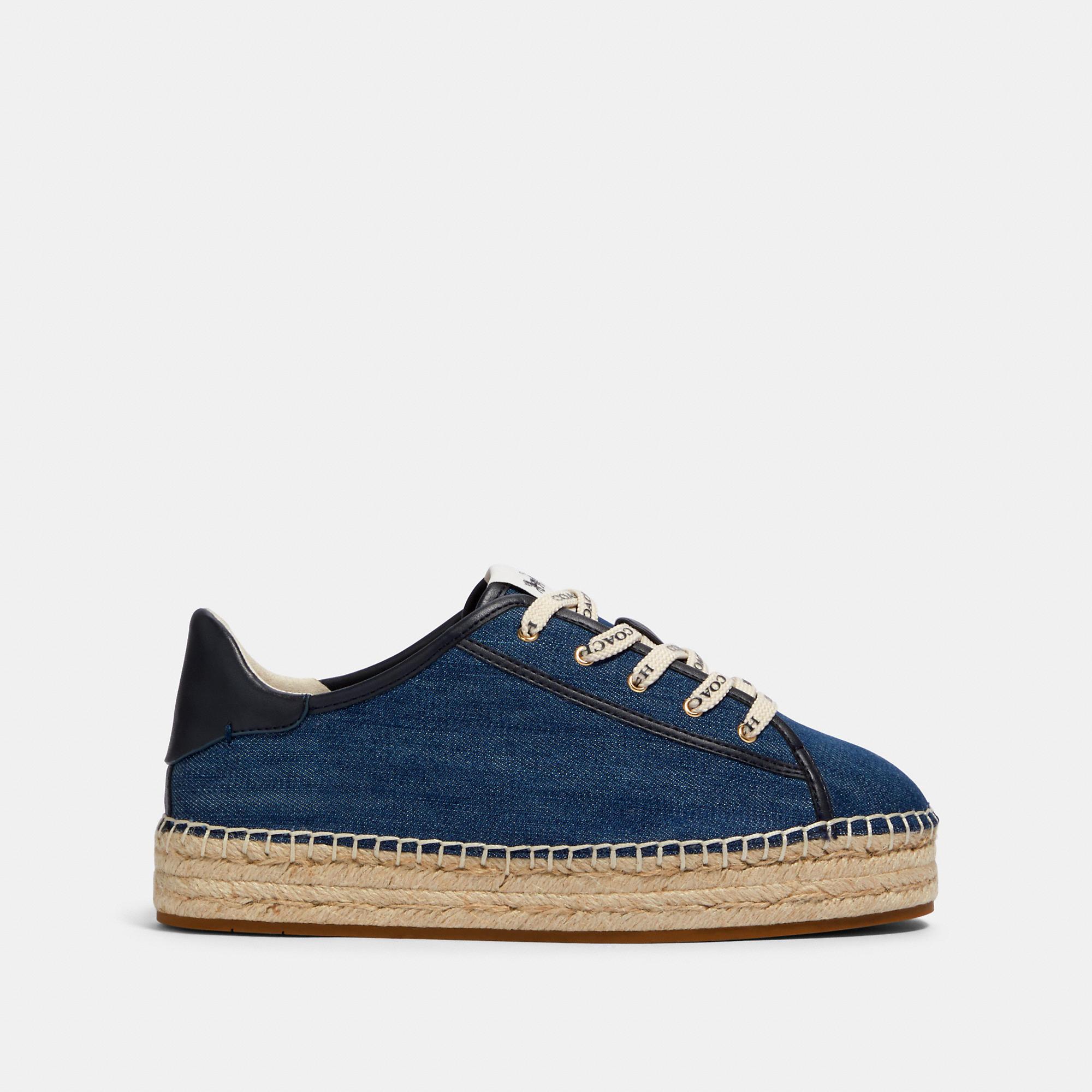 COACH Denim Cate Espadrille Sneaker in Denim (Blue) - Lyst