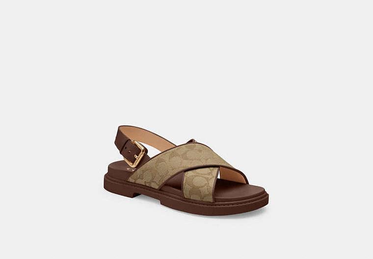 coach chambray sandals